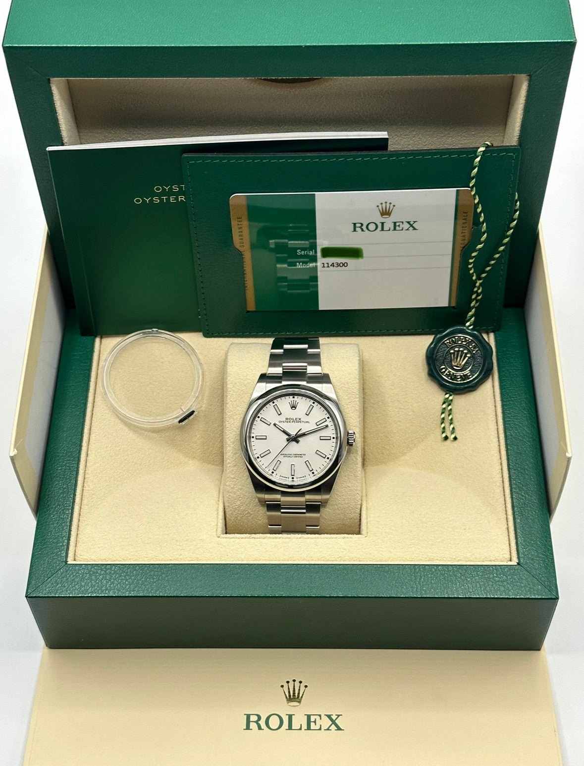 2019 Rolex Oyster Perpetual 39mm Stainless Steel White Index Dial - MyWatchLLC