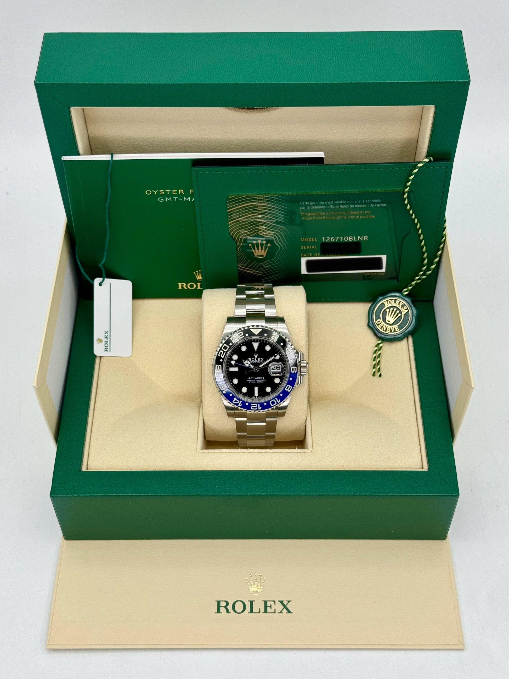 2023 Rolex GMT-Master II "Batman" 40mm 126710BLNR Oyster - MyWatchLLC