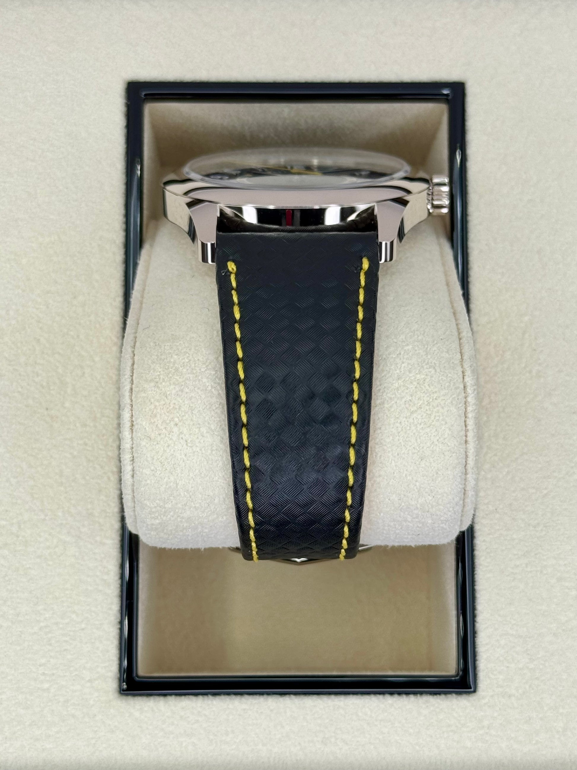 NEW 2024 Patek Philippe Calatrava 40mm 6007G White Gold Black Dial - MyWatchLLC