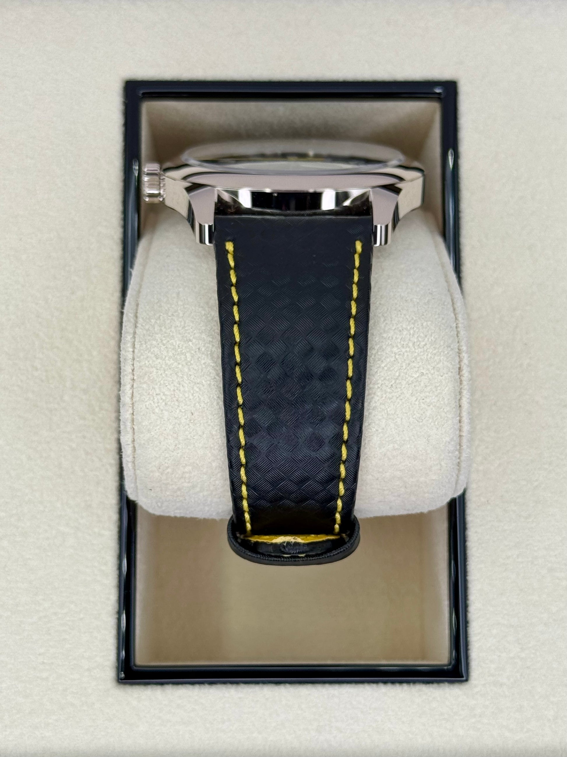 NEW 2024 Patek Philippe Calatrava 40mm 6007G White Gold Black Dial - MyWatchLLC