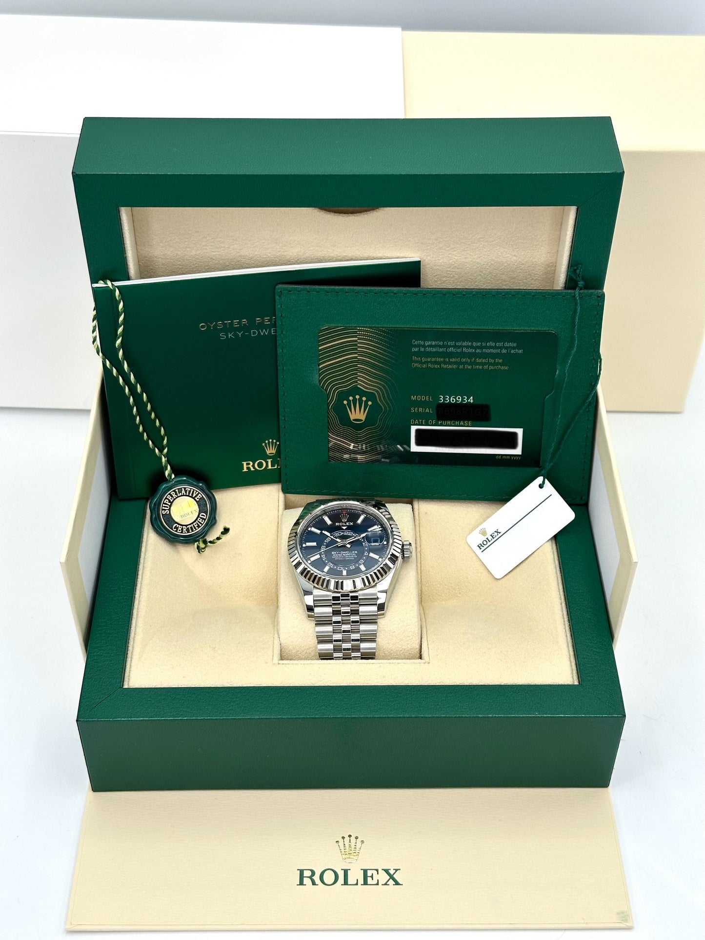 NEW 2024 Rolex Sky-Dweller 42mm 336934 Steel Jubilee Blue Dial - MyWatchLLC