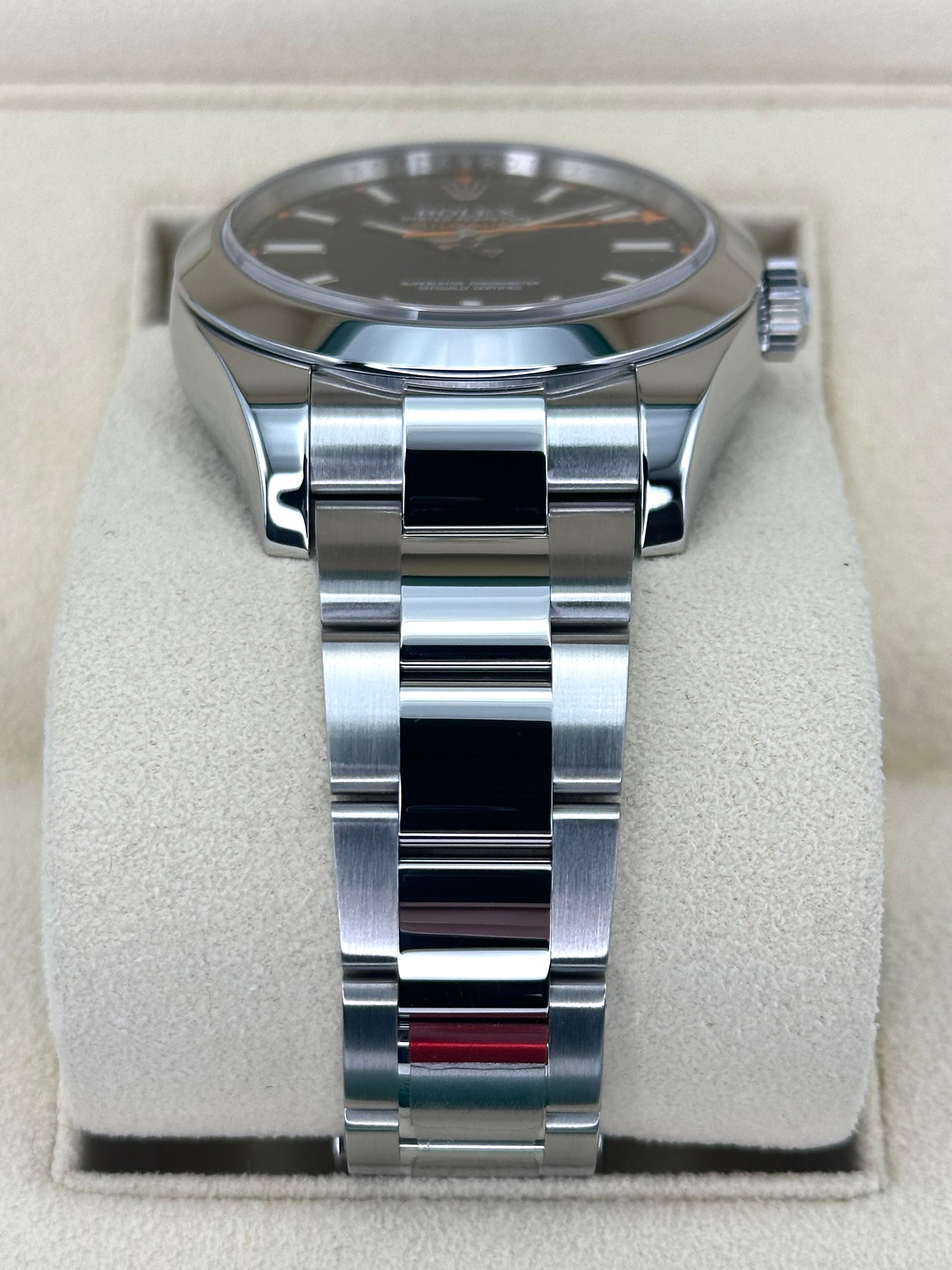 2014 Rolex Milgauss 40mm 116400GV Stainless Steel Black Dial - MyWatchLLC