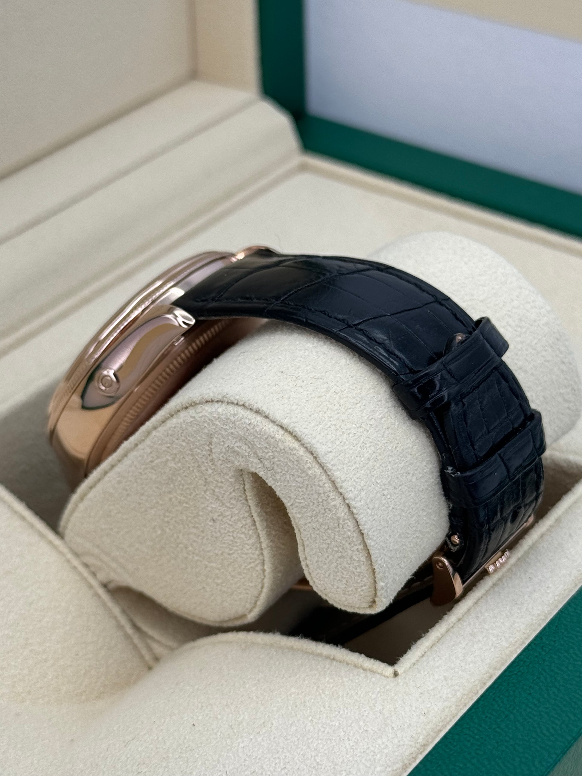 2019 Rolex Cellini Moonphase 39mm 50535 Rose Gold White Dial - MyWatchLLC