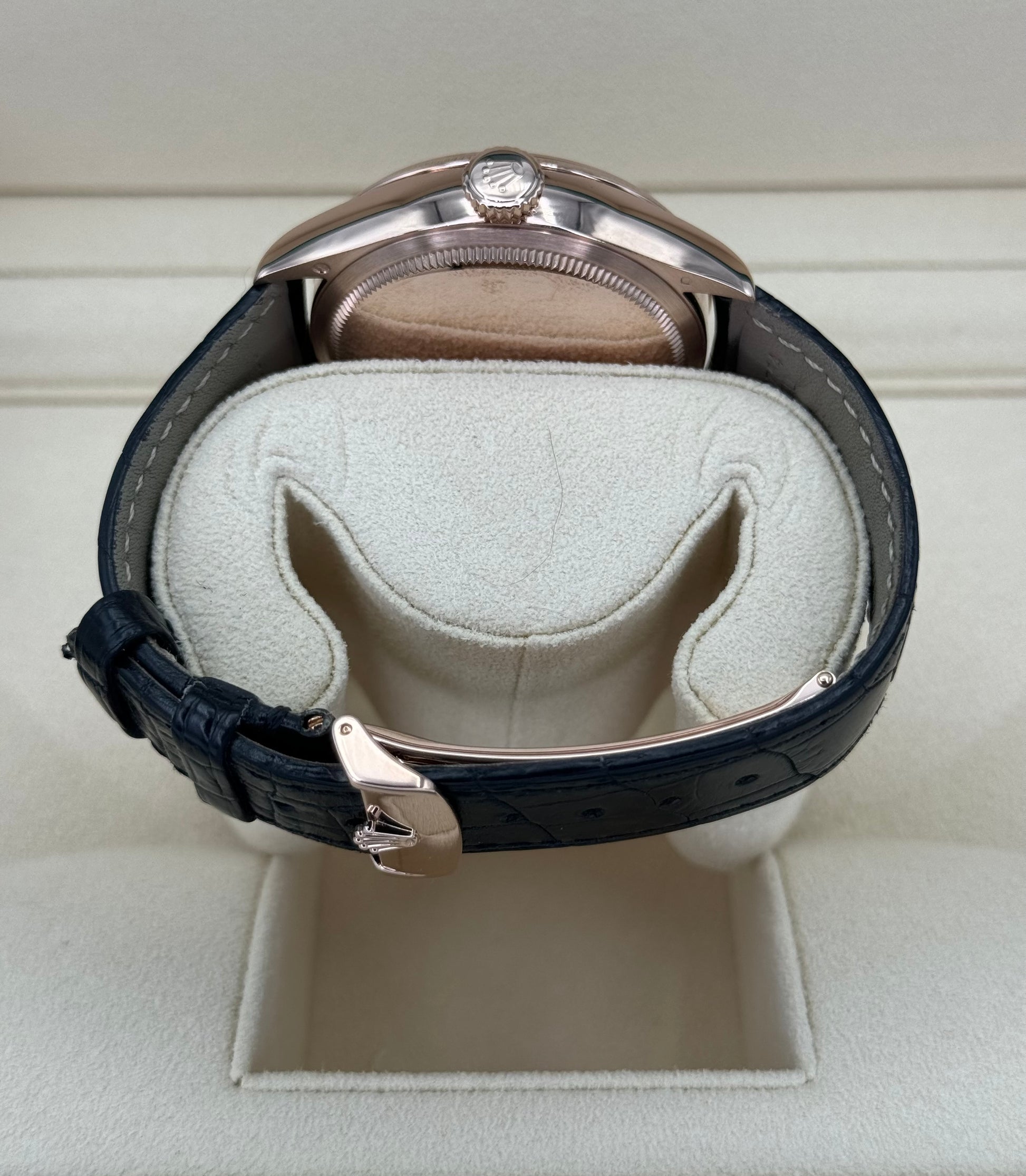 2019 Rolex Cellini Moonphase 39mm 50535 Rose Gold White Dial - MyWatchLLC