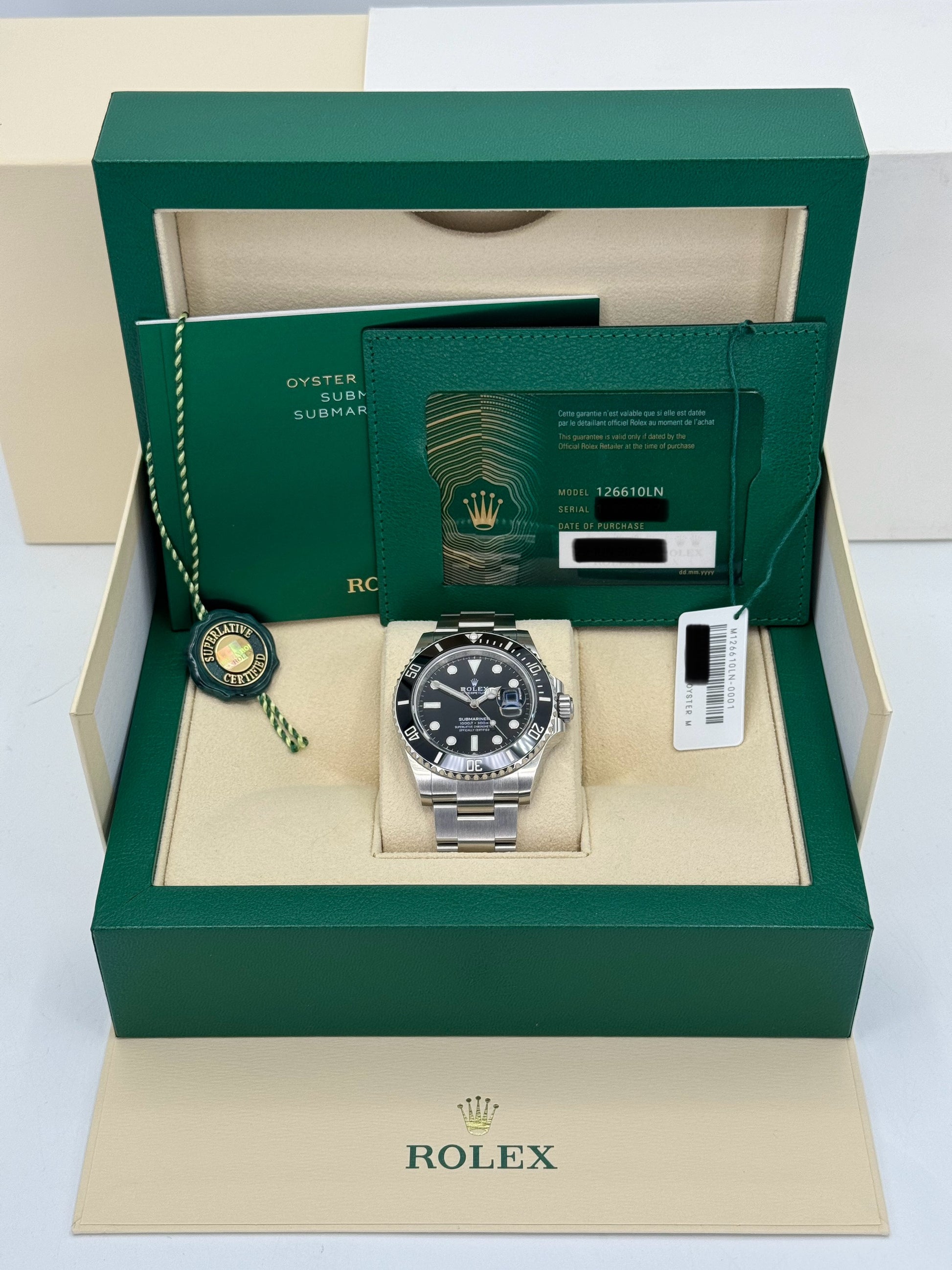 NEW 2022 Submariner Date 41mm 126610LN Stainless Steel Black Dial - MyWatchLLC