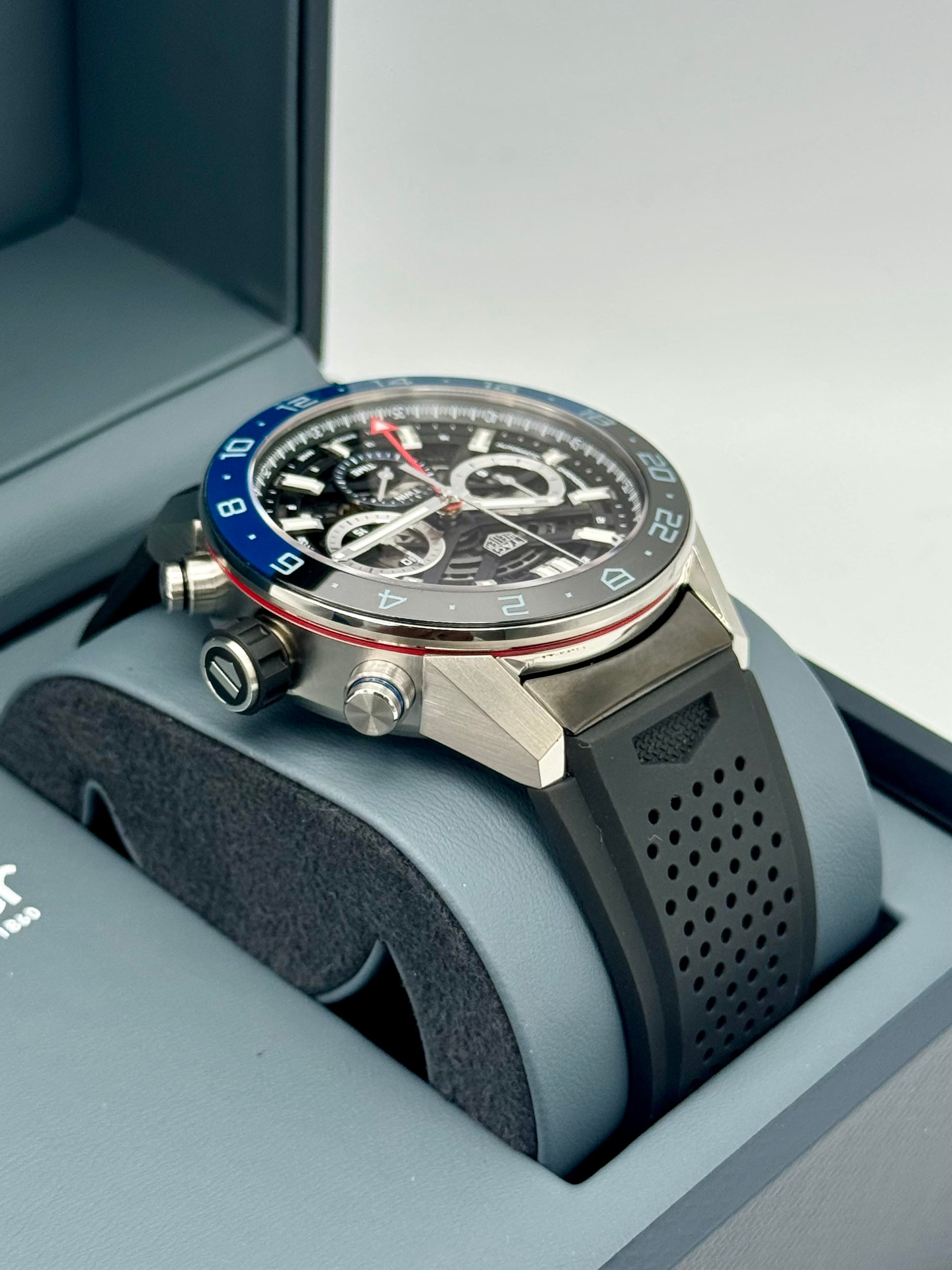 NEW 2022 Tag Heuer Carrera Heuer 02 CBG2A1Z.FT6157 Skeletonized Dial - MyWatchLLC