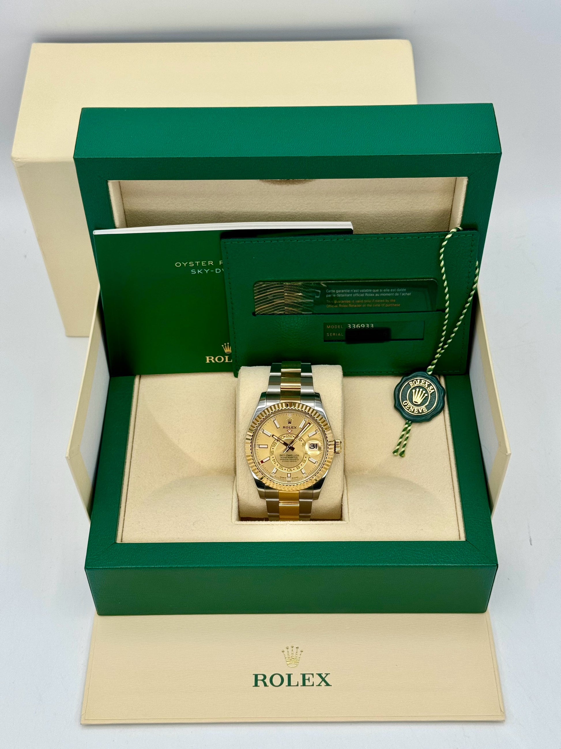 2024 Rolex Sky-Dweller 42mm 336933 Oyster Champagne Dial - MyWatchLLC