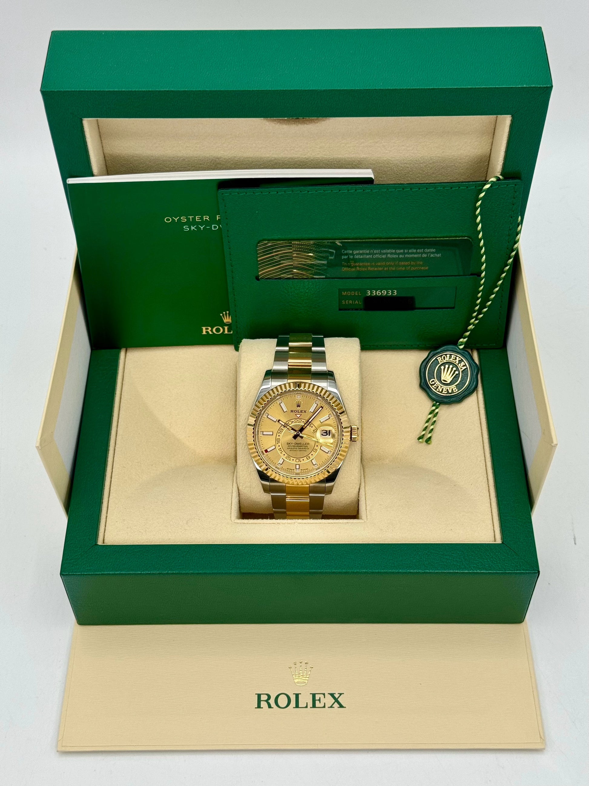 2024 Rolex Sky-Dweller 42mm 336933 Oyster Champagne Dial - MyWatchLLC