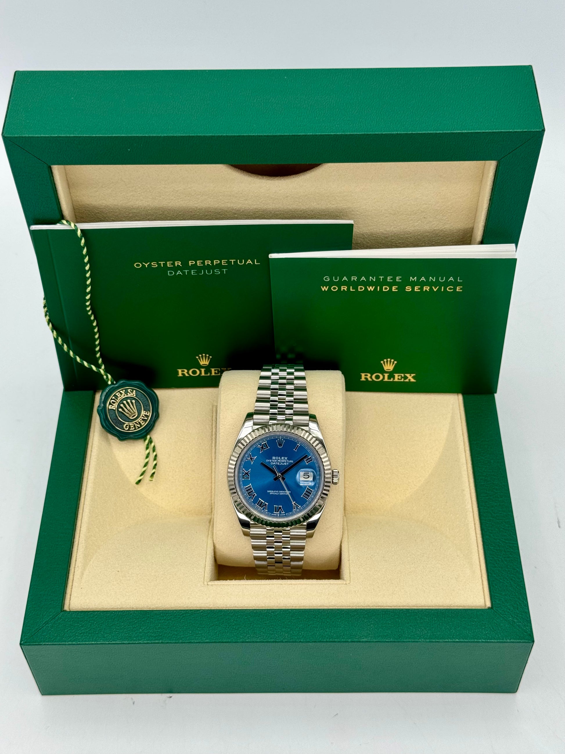 Rolex Datejust 41mm 126334 Stainless Steel Jubilee Blue Dial - MyWatchLLC