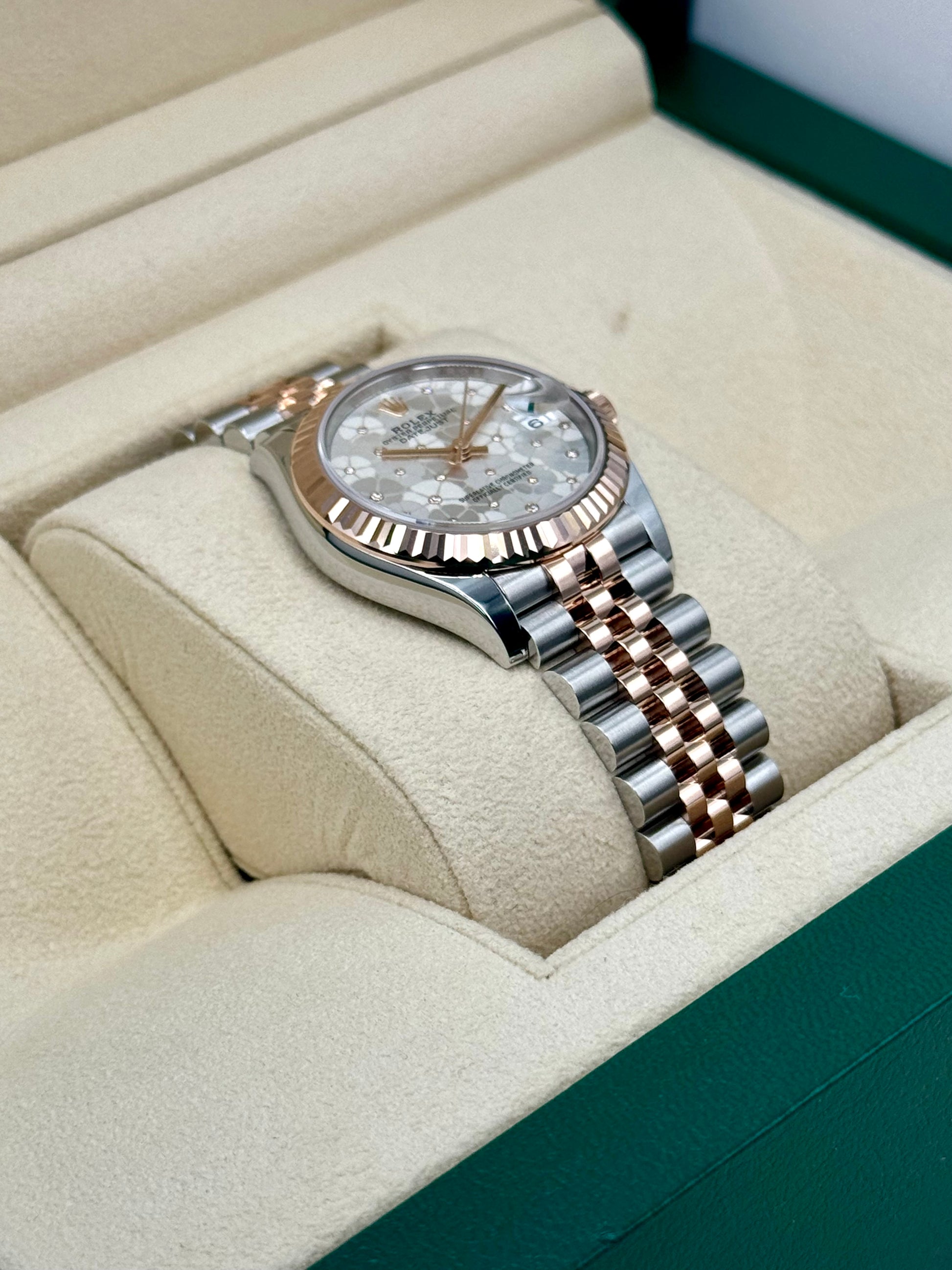 NEW 2024 Rolex Ladies Datejust 31mm 278271 Jubilee Floral Motif Dial - MyWatchLLC