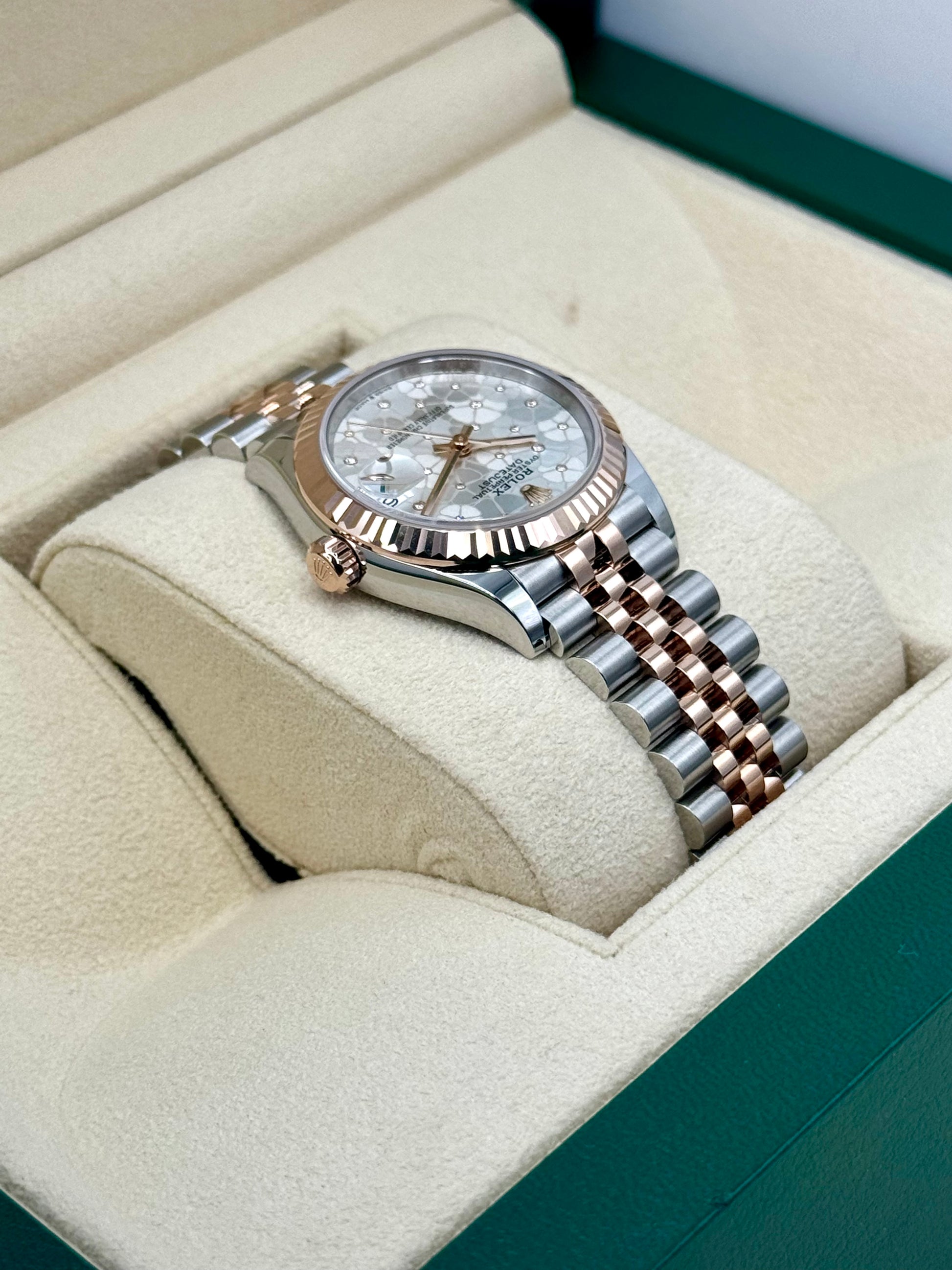 NEW 2024 Rolex Ladies Datejust 31mm 278271 Jubilee Floral Motif Dial - MyWatchLLC