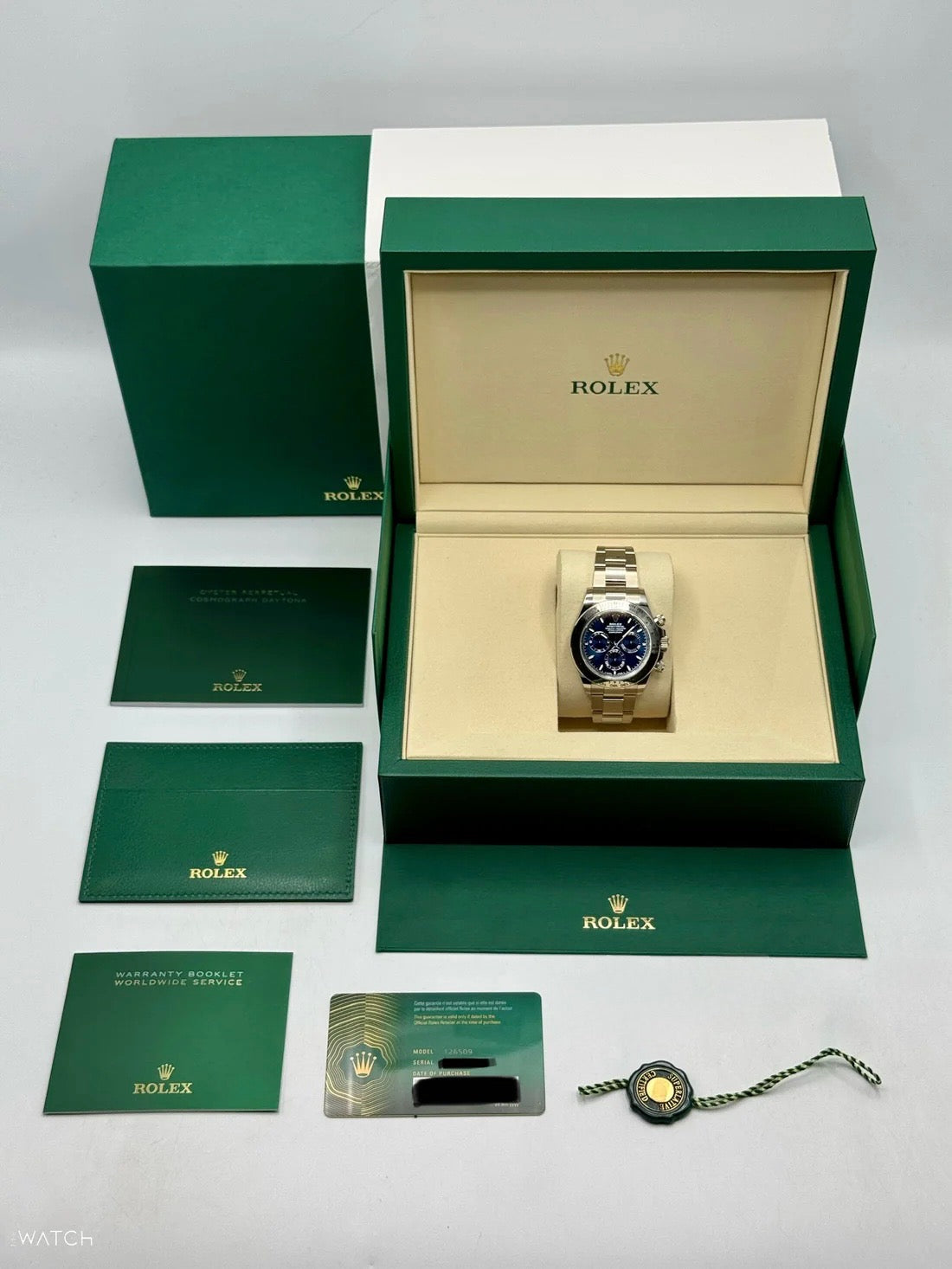 NEW 2025 Rolex Daytona 40mm 126509 White Gold Blue Dial