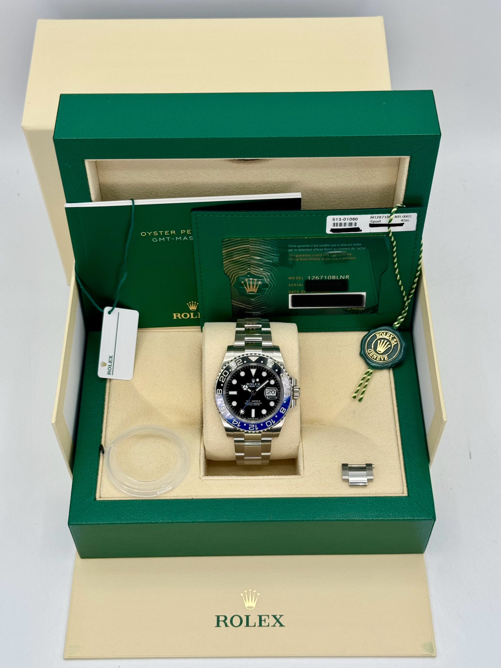 2023 Rolex GMT-Master II "Batman" 40mm 126710BLNR Oyster - MyWatchLLC