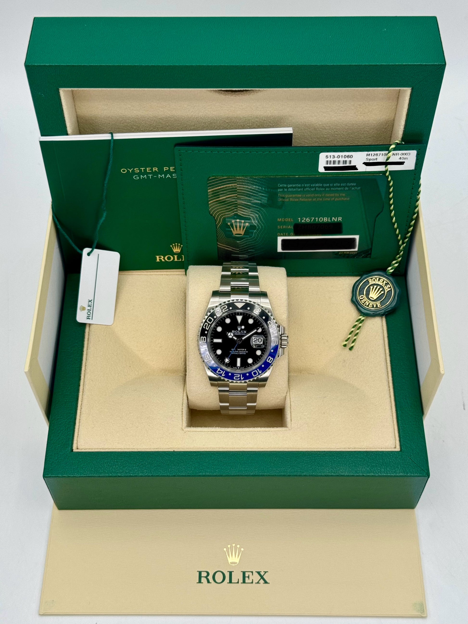 2023 Rolex GMT-Master II "Batman" 40mm 126710BLNR Oyster - MyWatchLLC