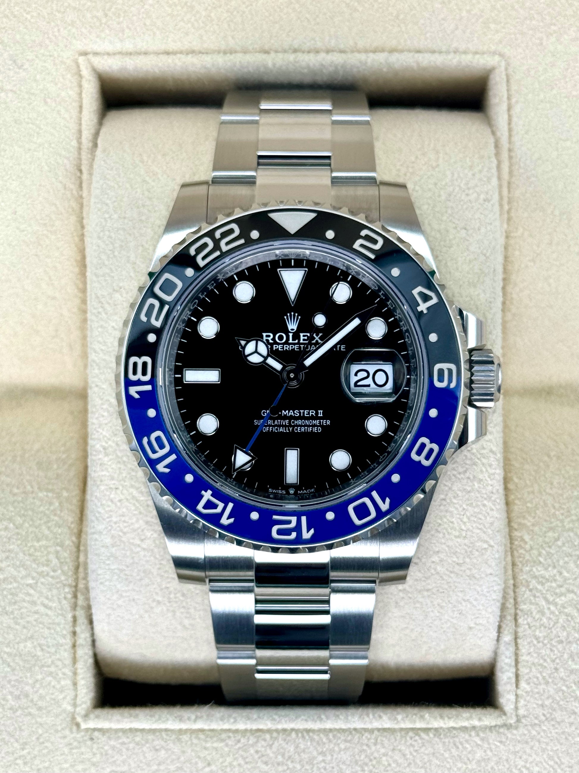 2023 Rolex GMT-Master II "Batman" 40mm 126710BLNR Oyster - MyWatchLLC