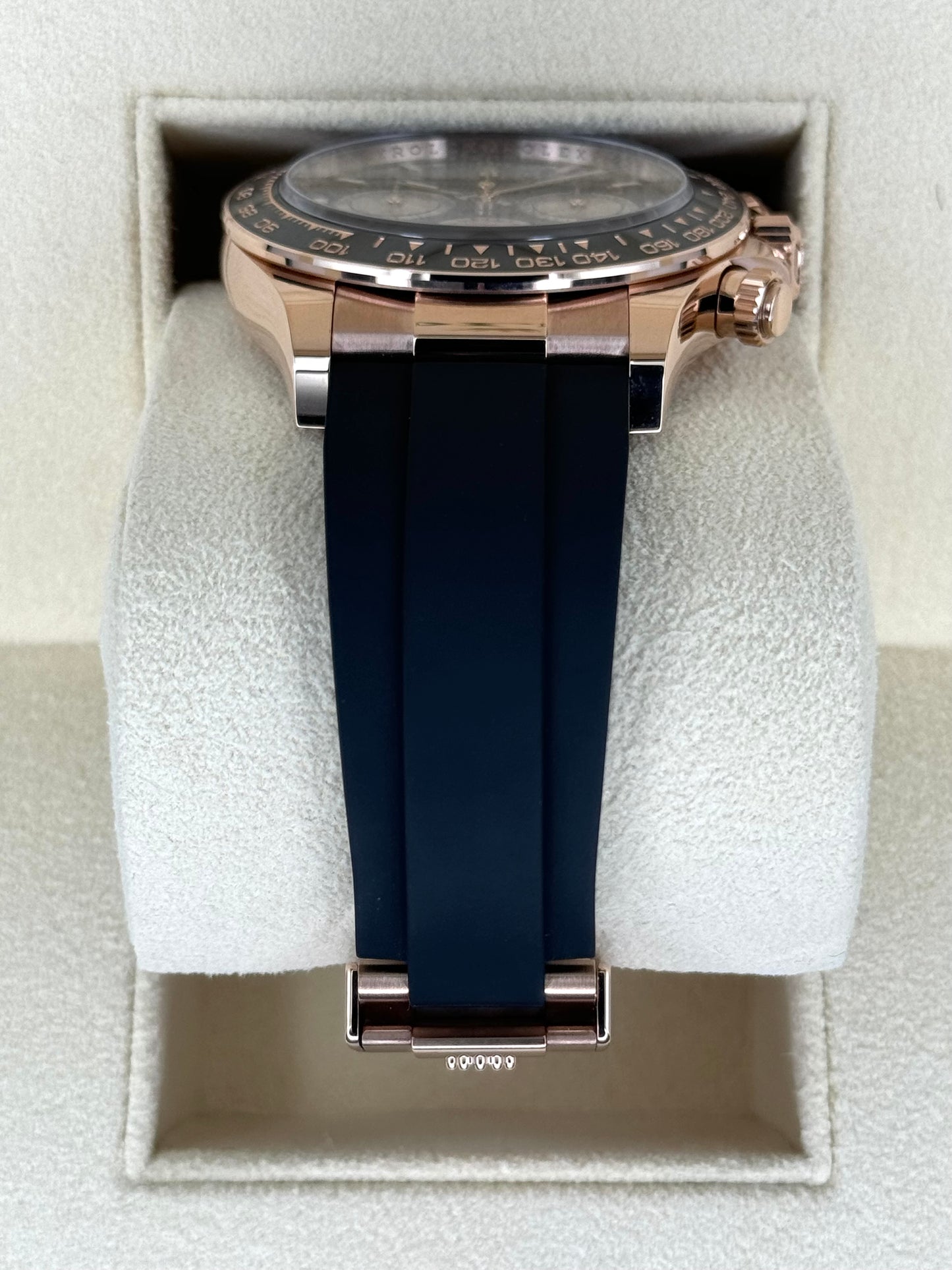 NEW 2025 Rolex Daytona 40mm 126515LN Rose Gold Oysterflex Black Dial - MyWatchLLC