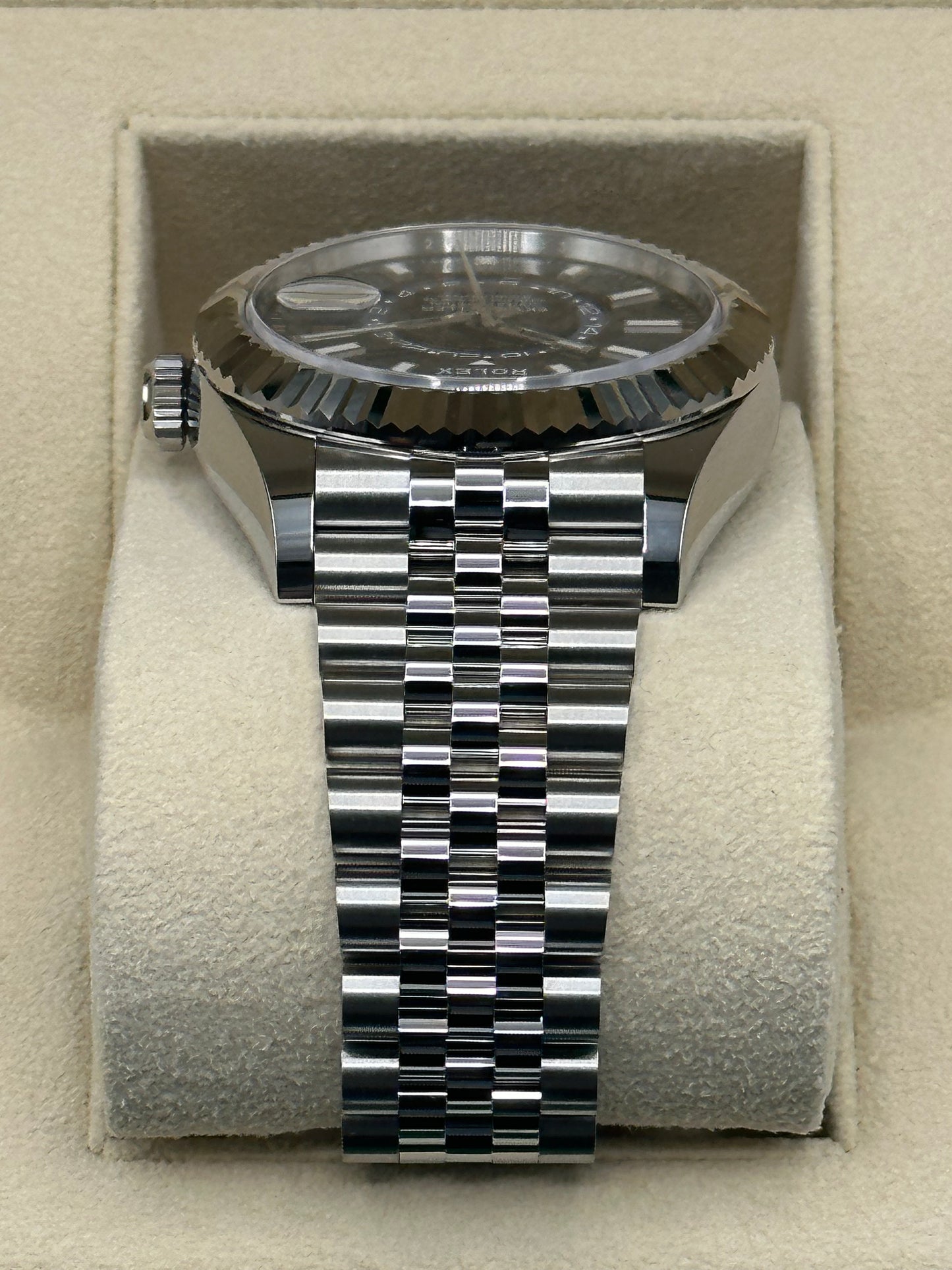 NEW Rolex 2023 Sky-Dweller 326934 Stainless Steel Jubilee Blue Dial - MyWatchLLC