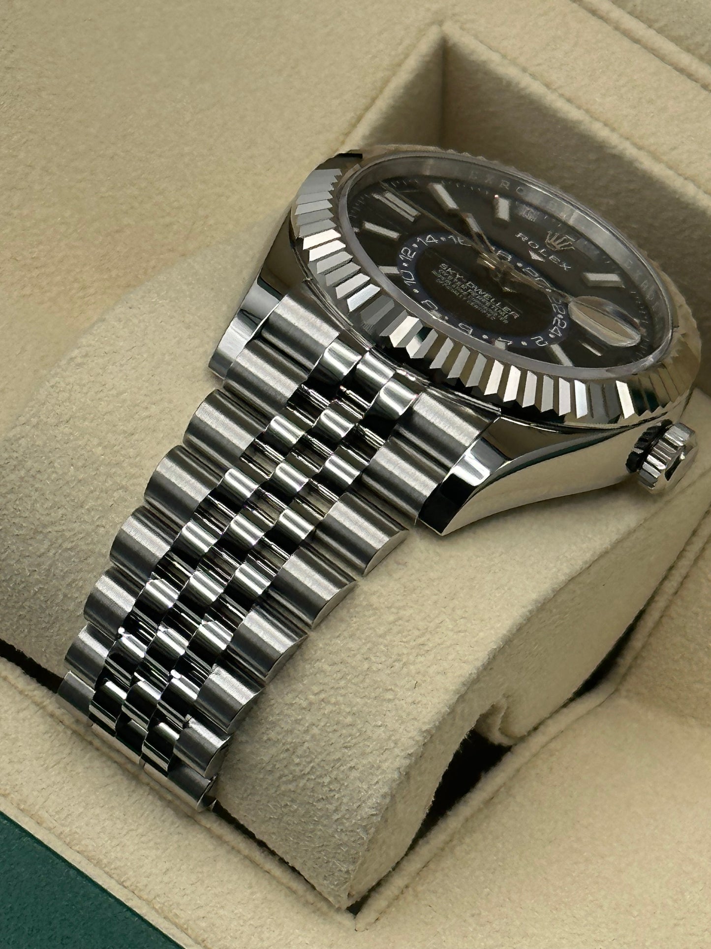 NEW Rolex 2023 Sky-Dweller 326934 Stainless Steel Jubilee Blue Dial - MyWatchLLC