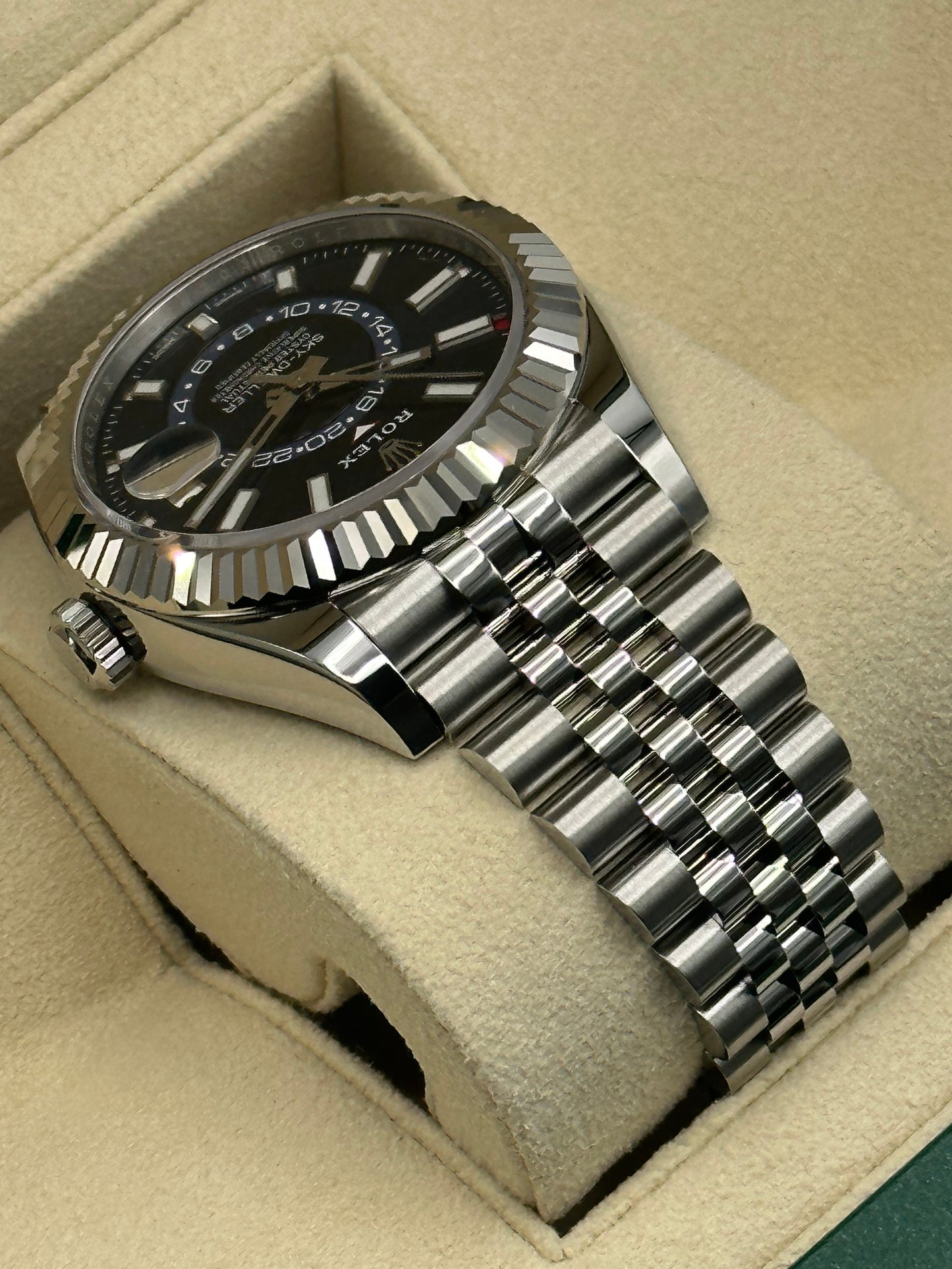 NEW Rolex 2023 Sky-Dweller 326934 Stainless Steel Jubilee Blue Dial - MyWatchLLC