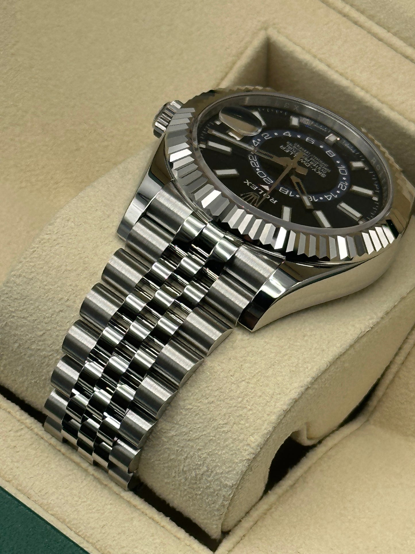 NEW Rolex 2023 Sky-Dweller 326934 Stainless Steel Jubilee Blue Dial - MyWatchLLC