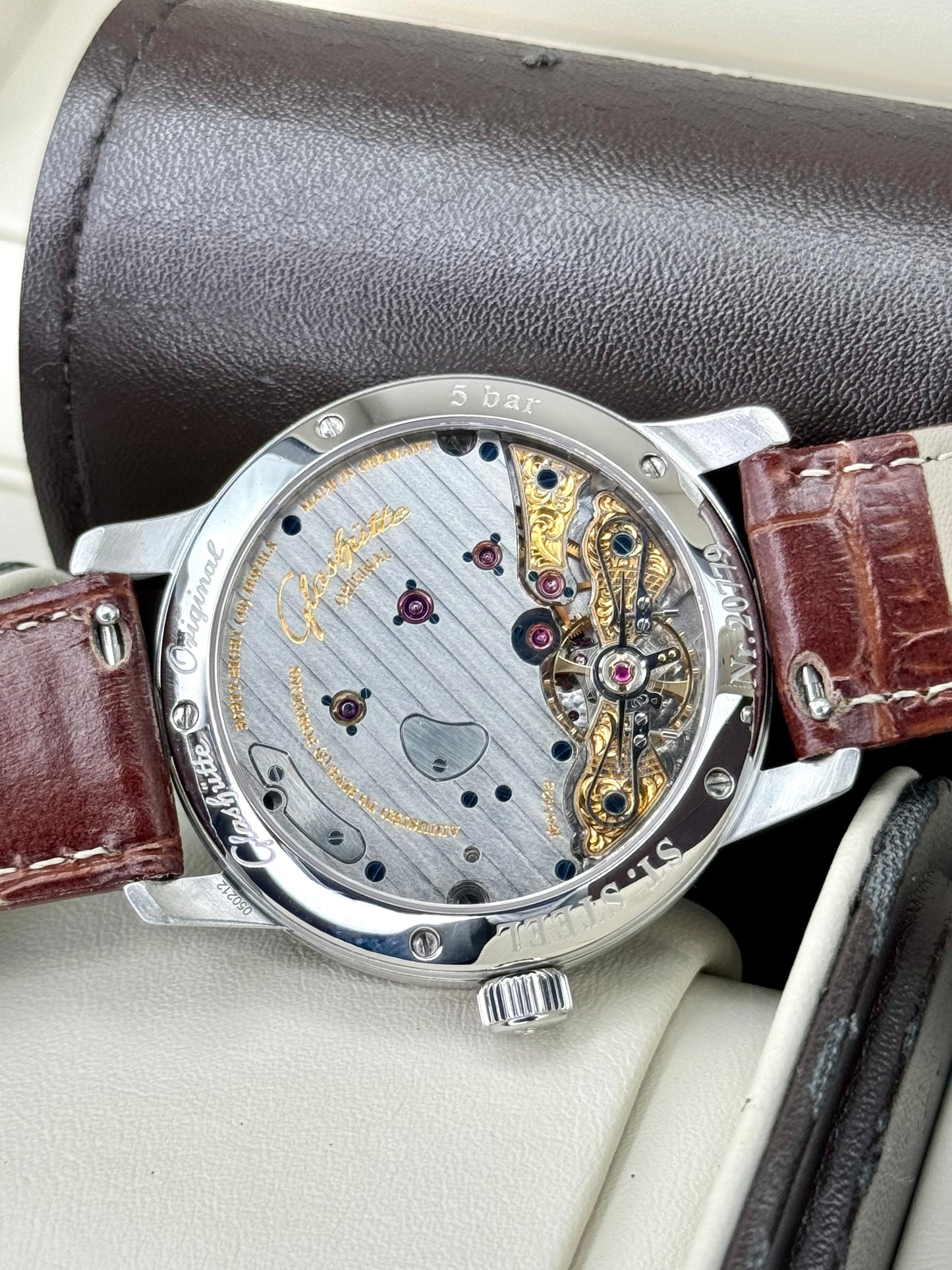 2015 Glashutte Original Panoreserve 40mm 1-65-01-22-12-04 Silver Dial - MyWatchLLC