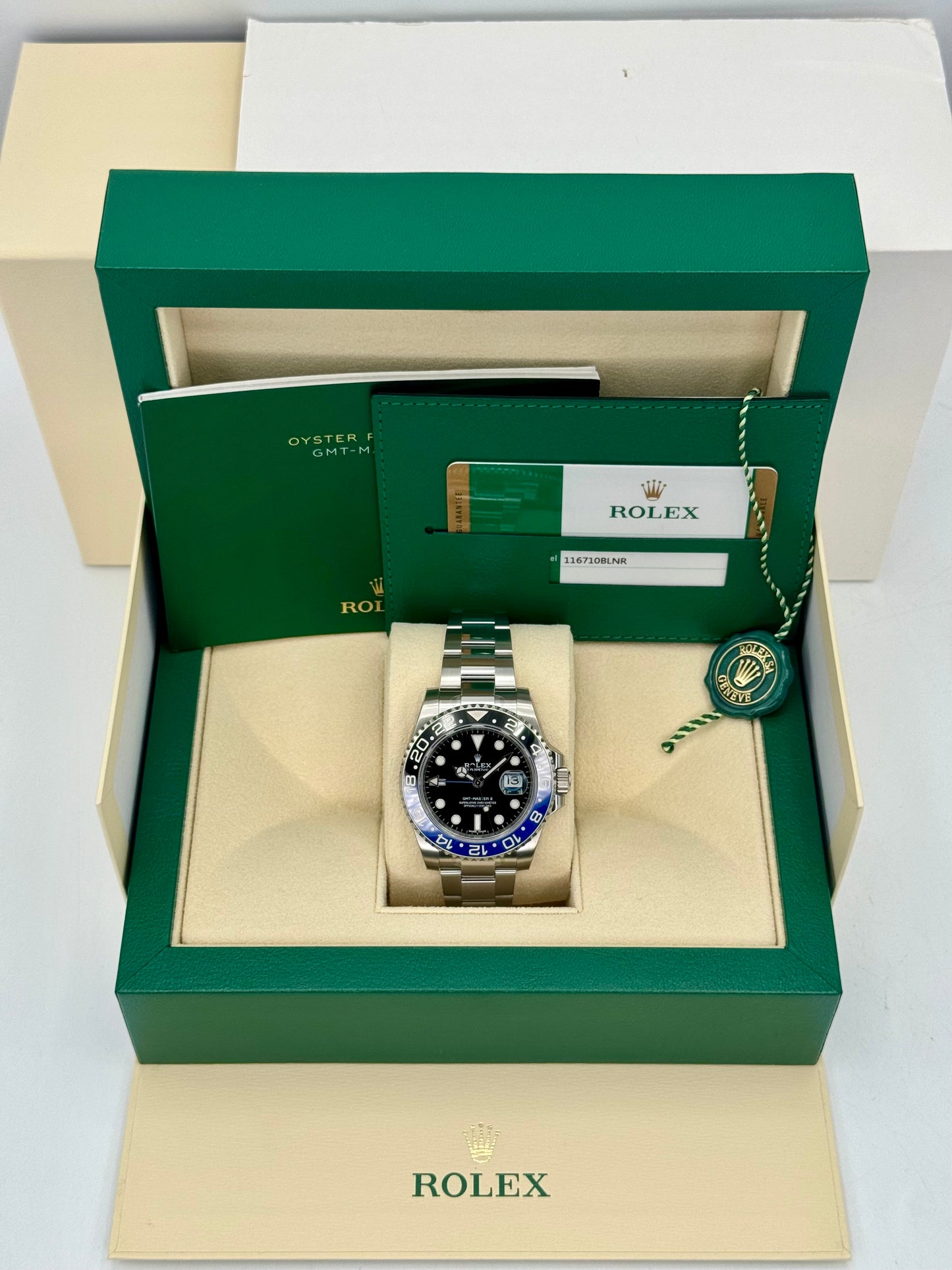 NEW OLD STOCK 2017 Rolex GMT-Master II "Batman" 40mm 116710BLNR Oyster - MyWatchLLC