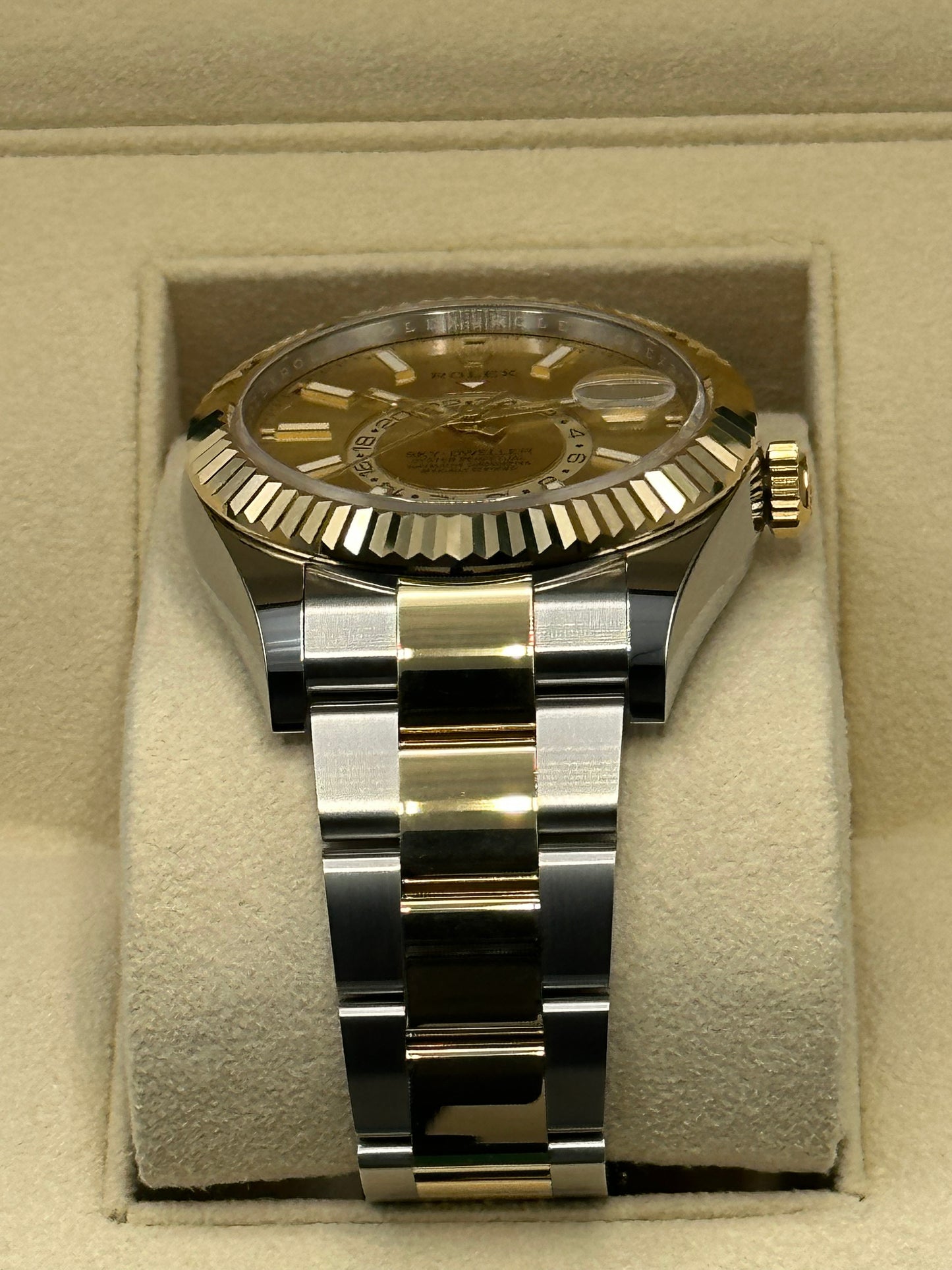 NEW 2023 Rolex Sky-Dweller 326933 Champagne Dial - MyWatchLLC