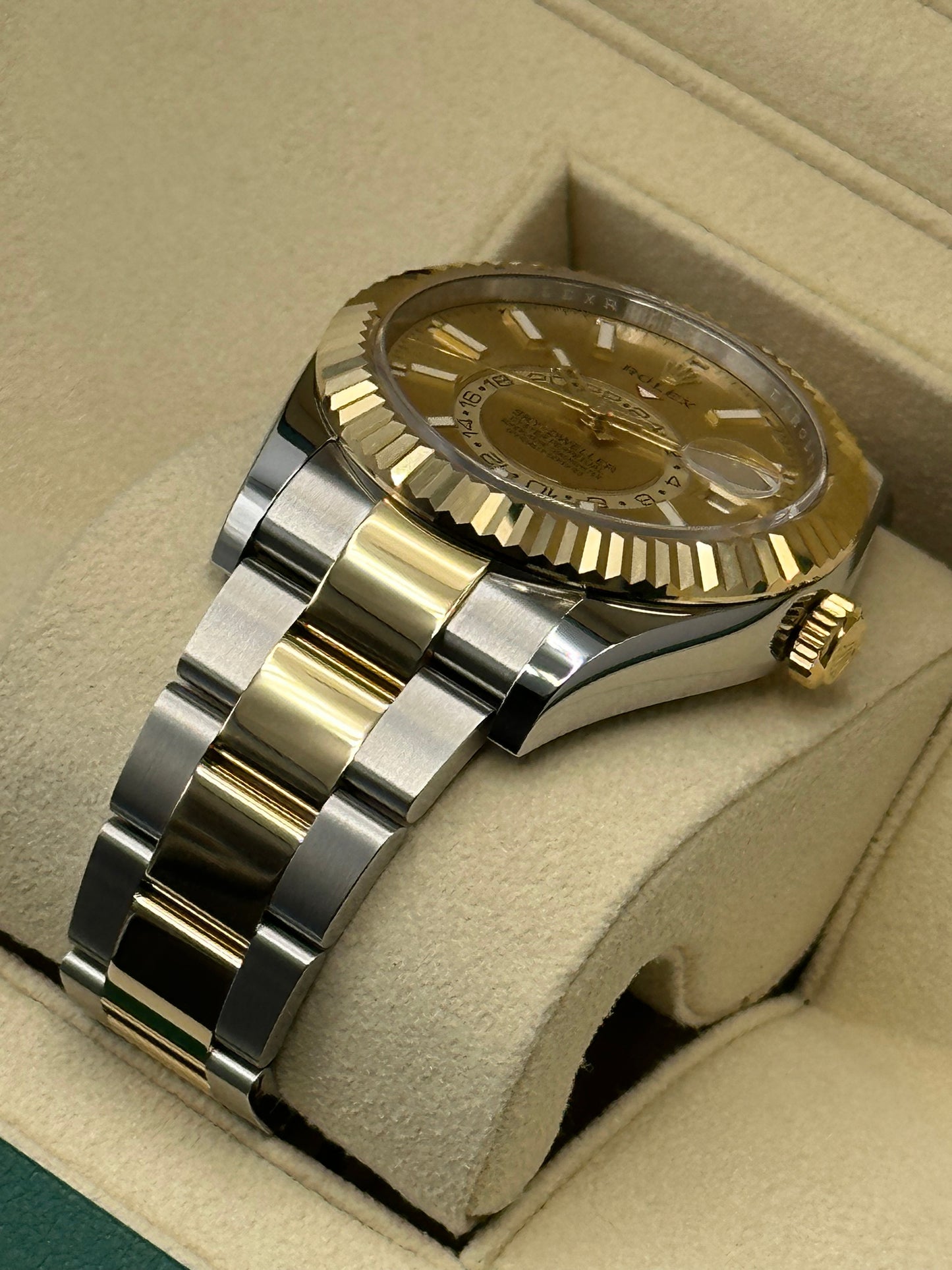 NEW 2023 Rolex Sky-Dweller 326933 Champagne Dial - MyWatchLLC
