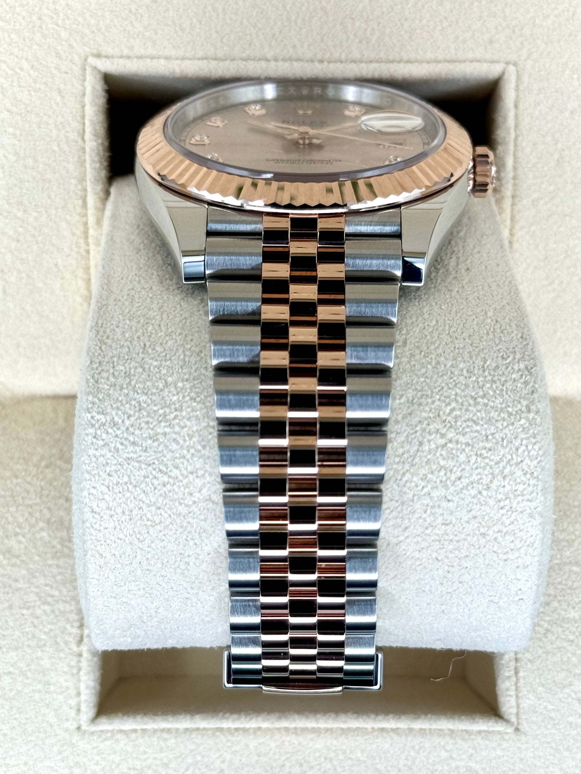 NEW 2024 Rolex Datejust 41mm 126331 Two-Tone Jubilee Sundust Diamond Dial - MyWatchLLC