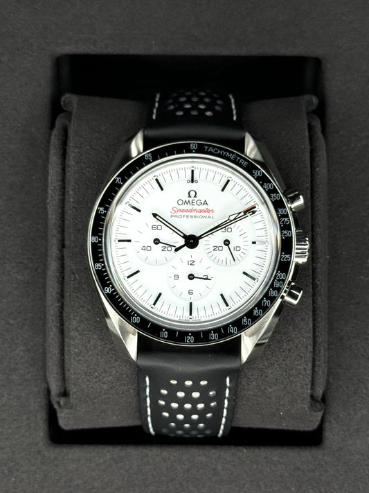 NEW 2024 Omega Speedmaster Professional 42mm 31032425004002 White Dial - MyWatchLLC