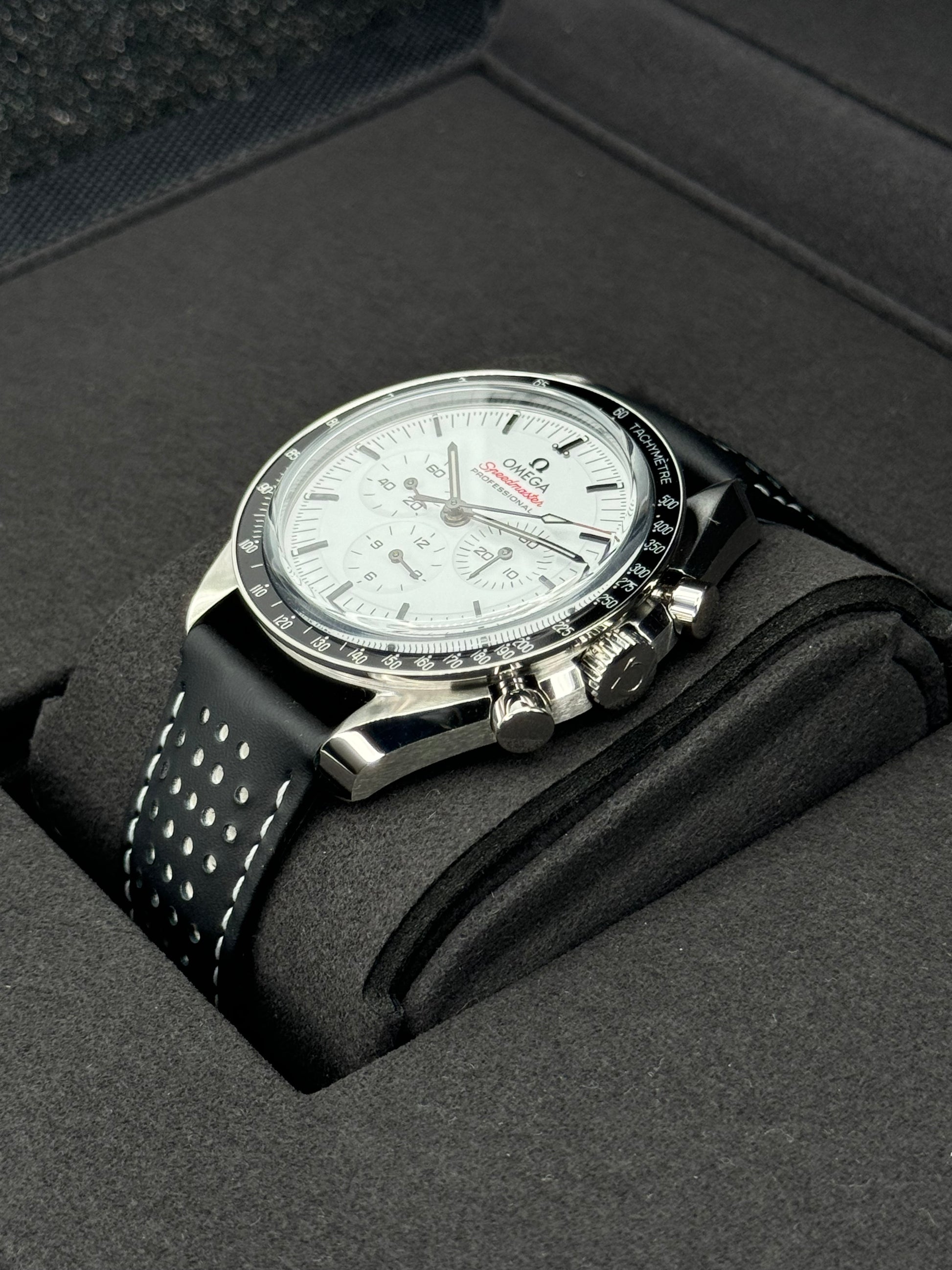 NEW 2024 Omega Speedmaster Professional 42mm 31032425004002 White Dial - MyWatchLLC