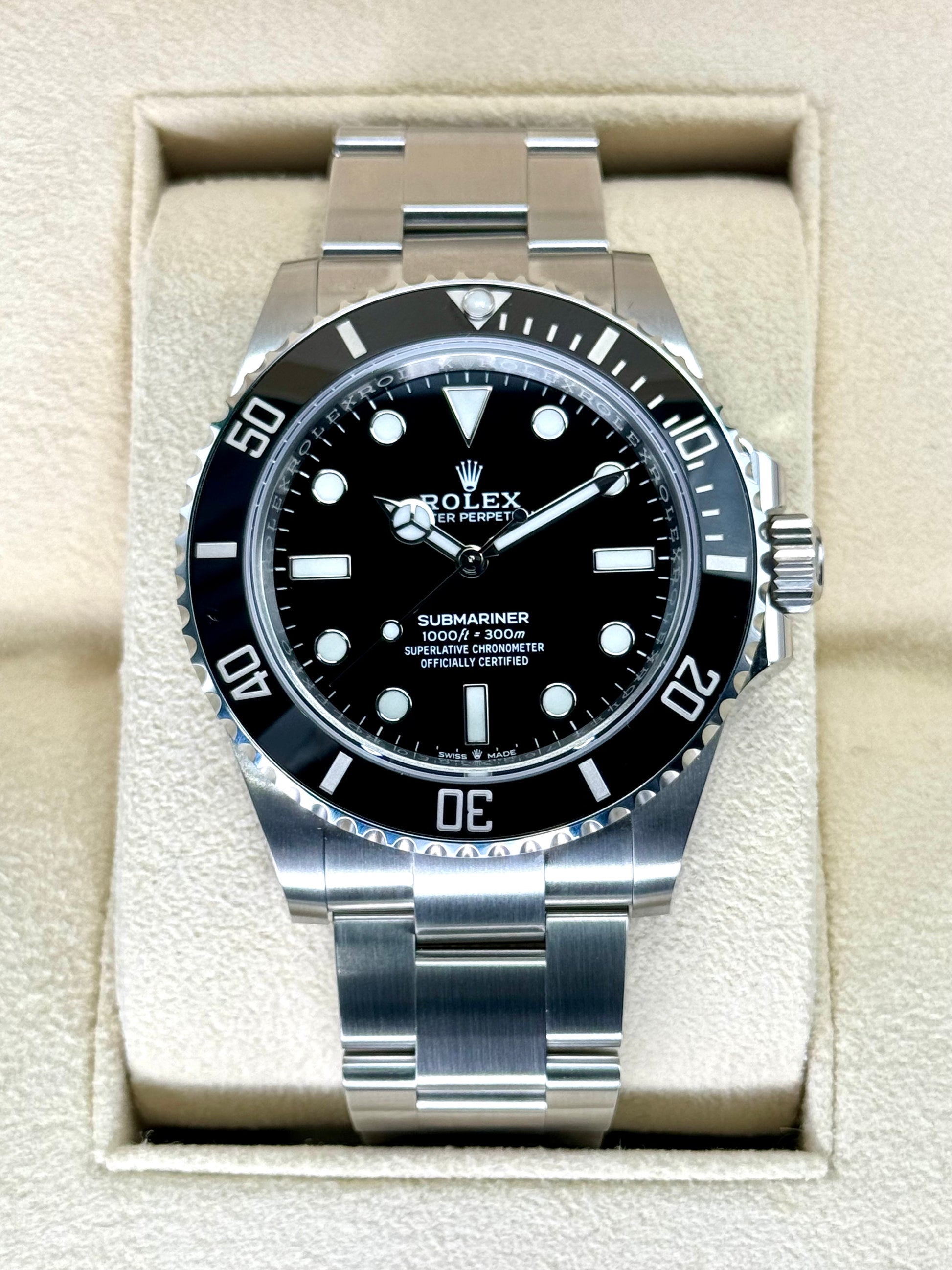 NEW 2024 Rolex Submariner 41mm 124060 Stainless Steel Black Dial - MyWatchLLC