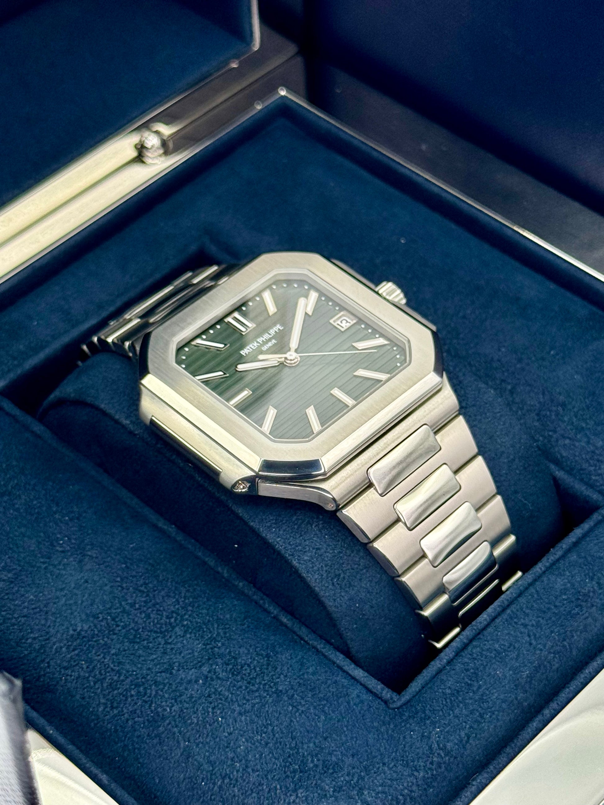 NEW 2025 Patek Philippe Cubitus 45mm 5821 Stainless Steel Green Dial - MyWatchLLC