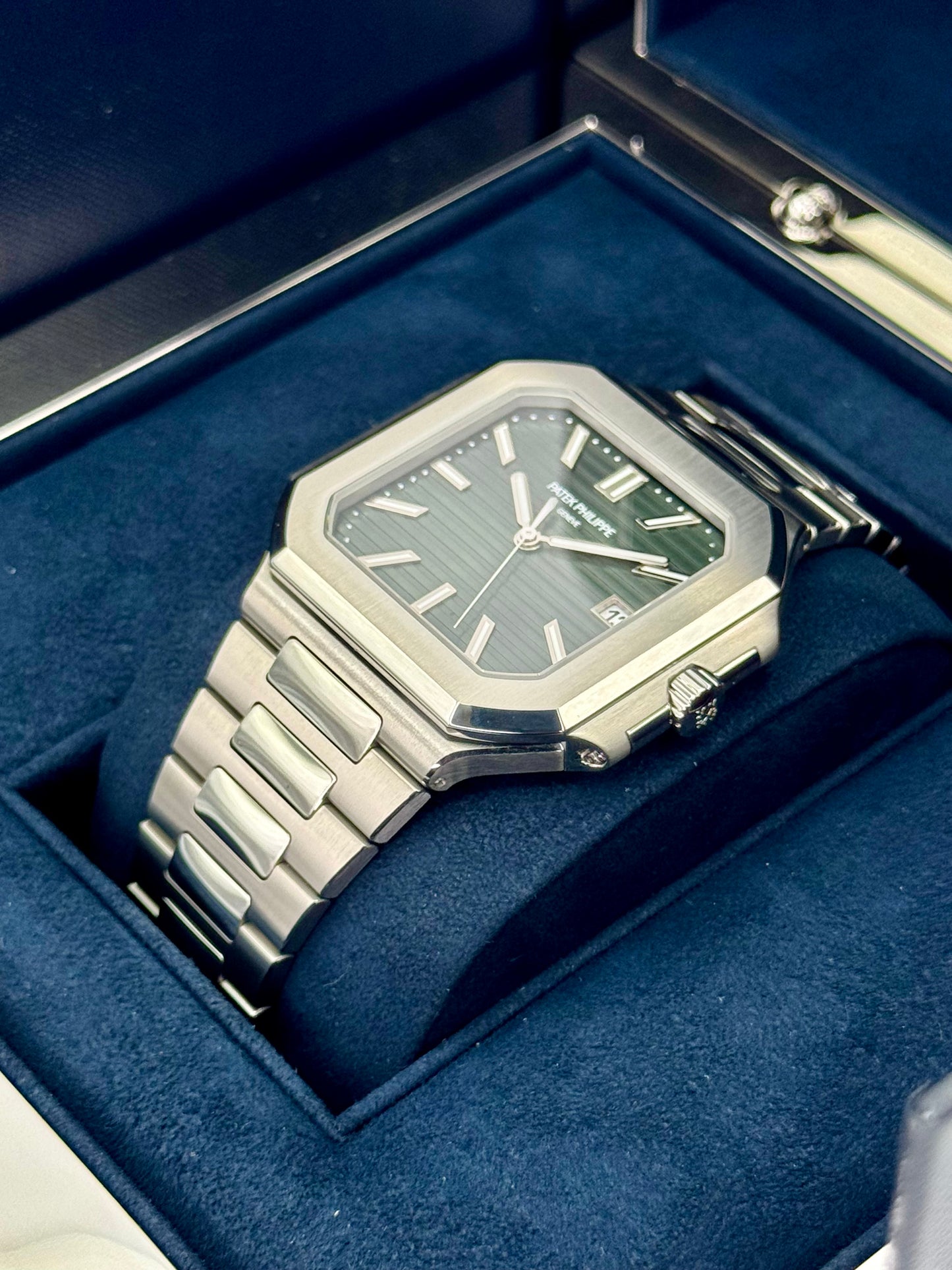 NEW 2025 Patek Philippe Cubitus 45mm 5821 Stainless Steel Green Dial