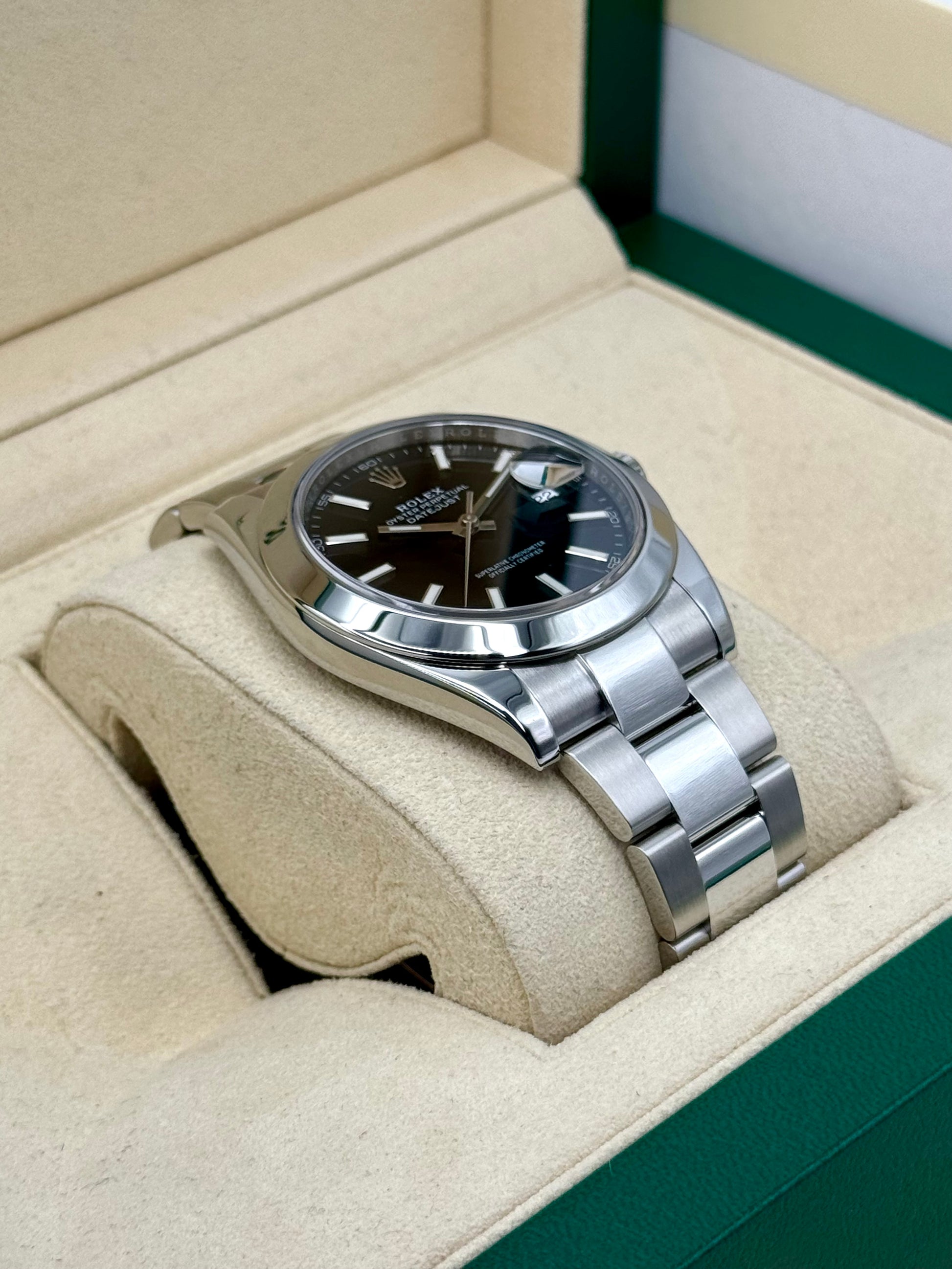 2020 Rolex Datejust 41mm 126300 Stainless Steel Oyster Black Dial - MyWatchLLC