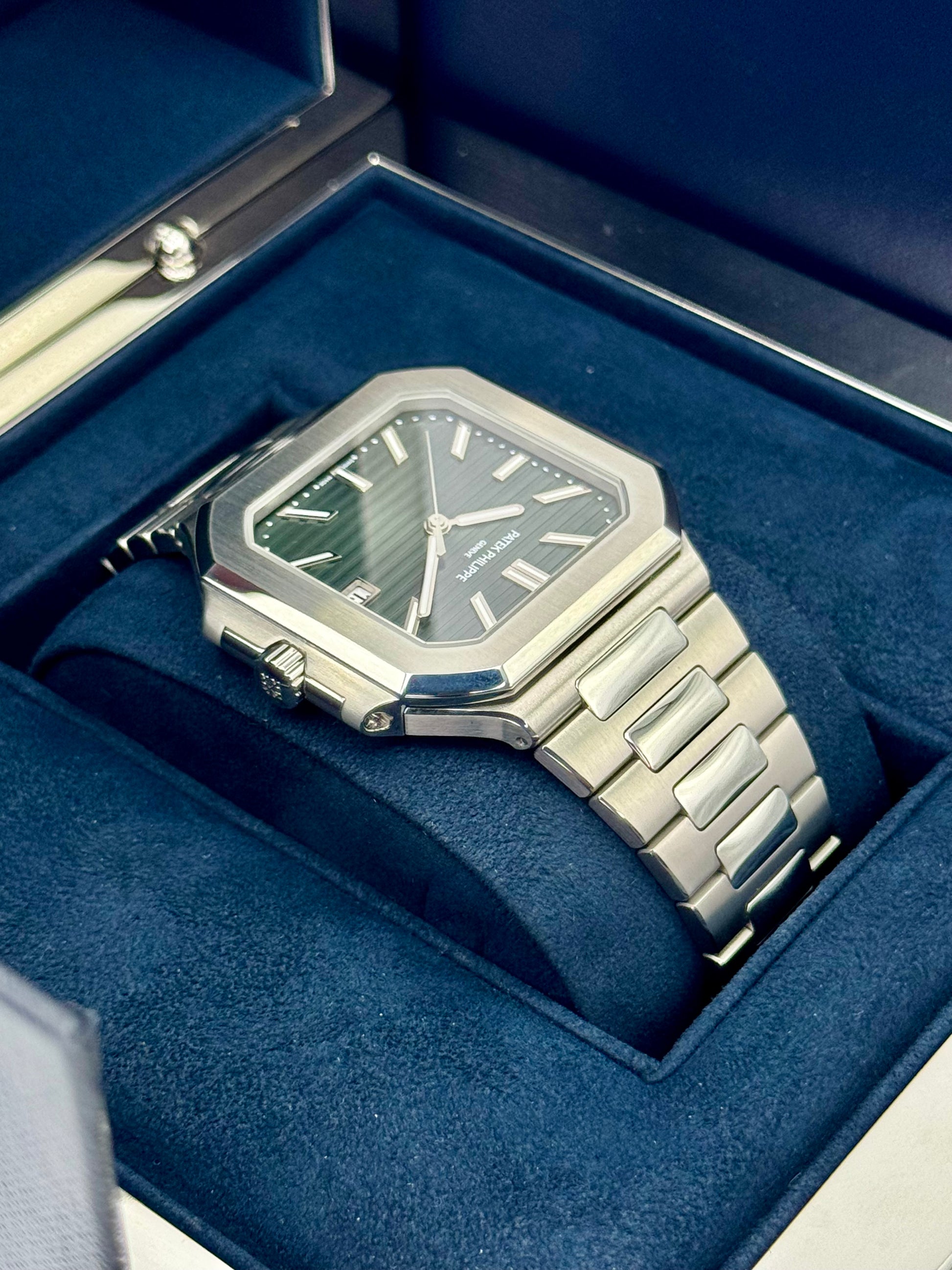 NEW 2025 Patek Philippe Cubitus 45mm 5821 Stainless Steel Green Dial - MyWatchLLC