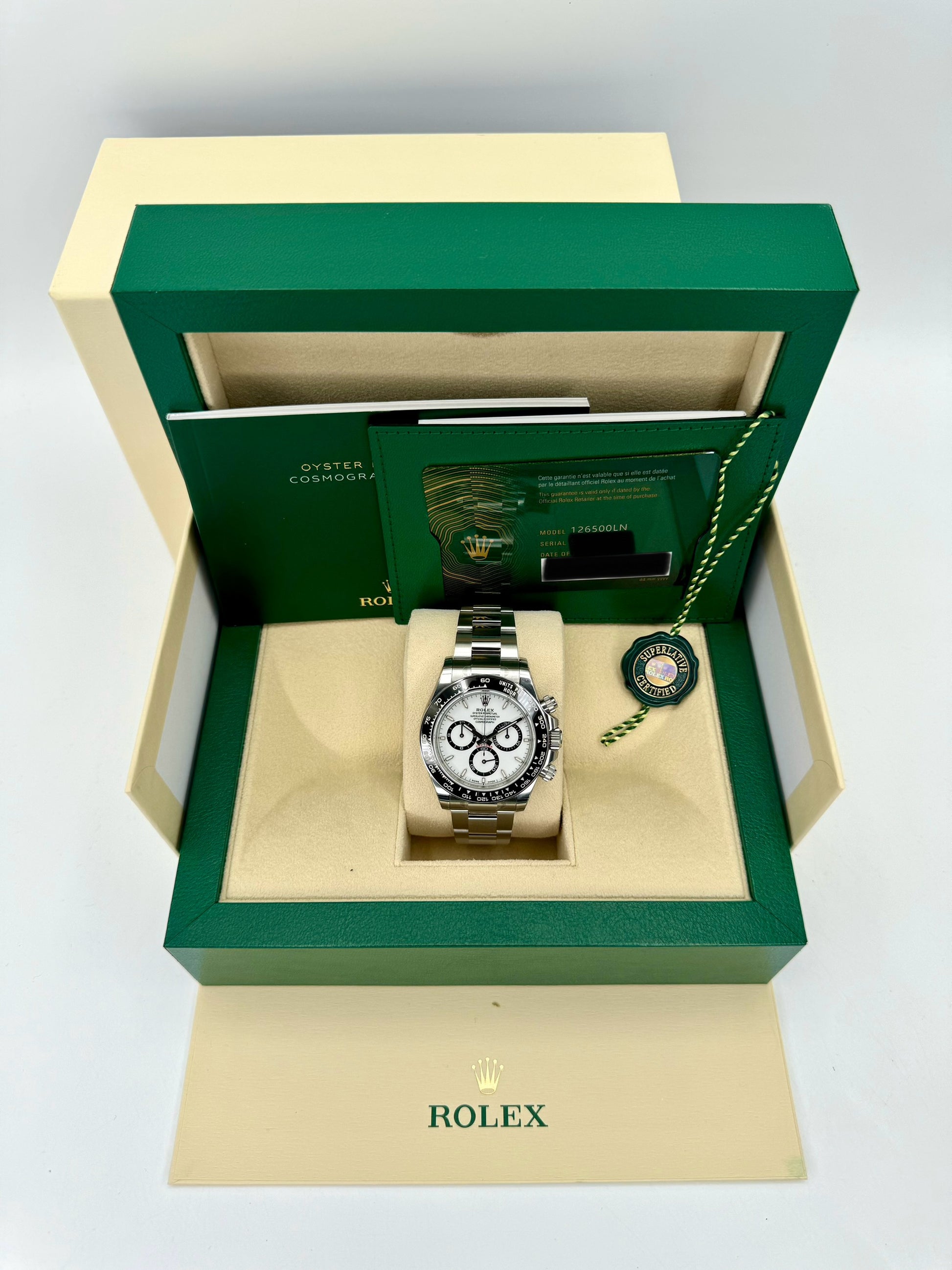 NEW 2024 Rolex Daytona 40mm 126500LN Stainless Steel Panda Dial - MyWatchLLC