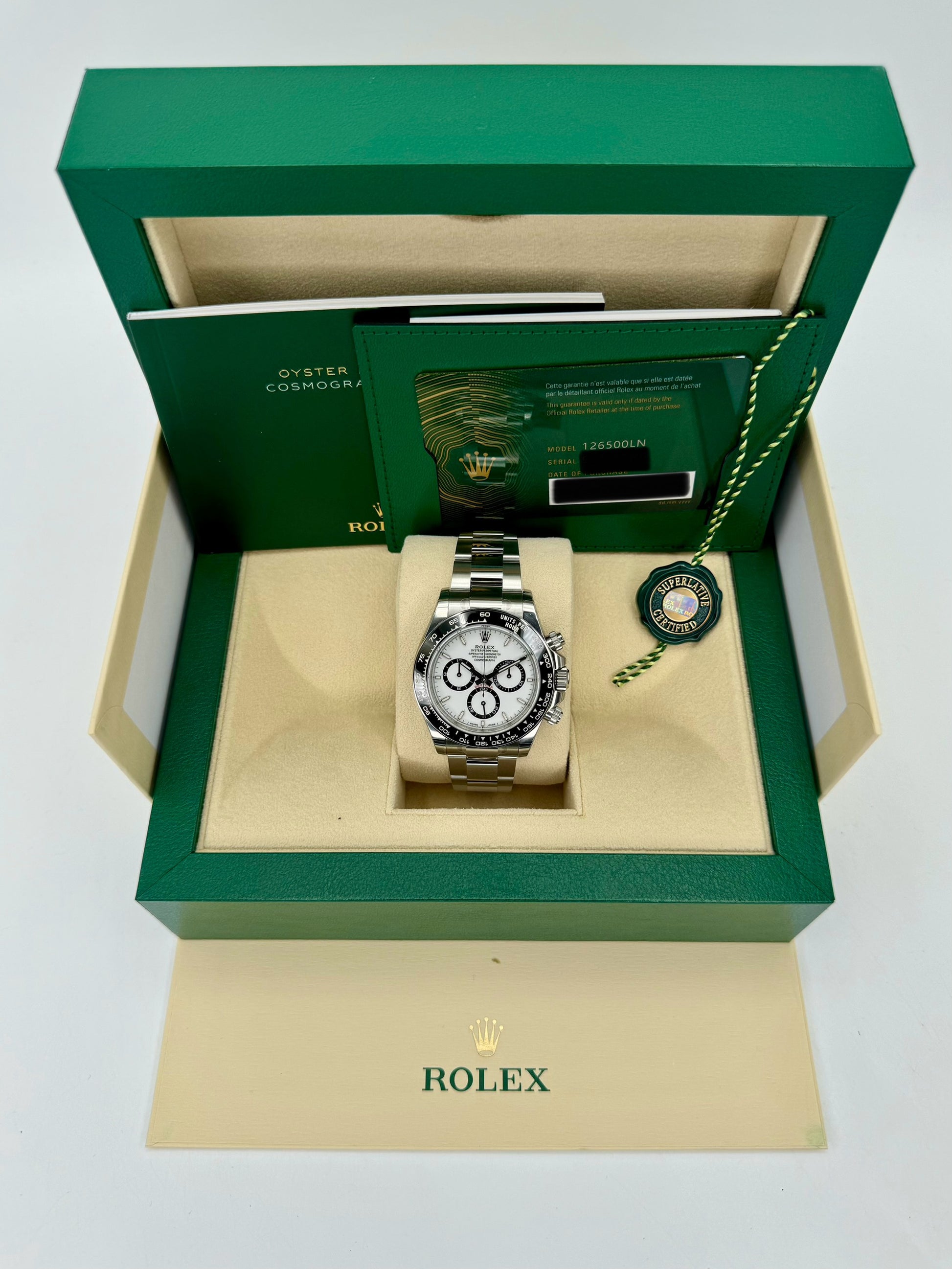 NEW 2024 Rolex Daytona 40mm 126500LN Stainless Steel Panda Dial - MyWatchLLC