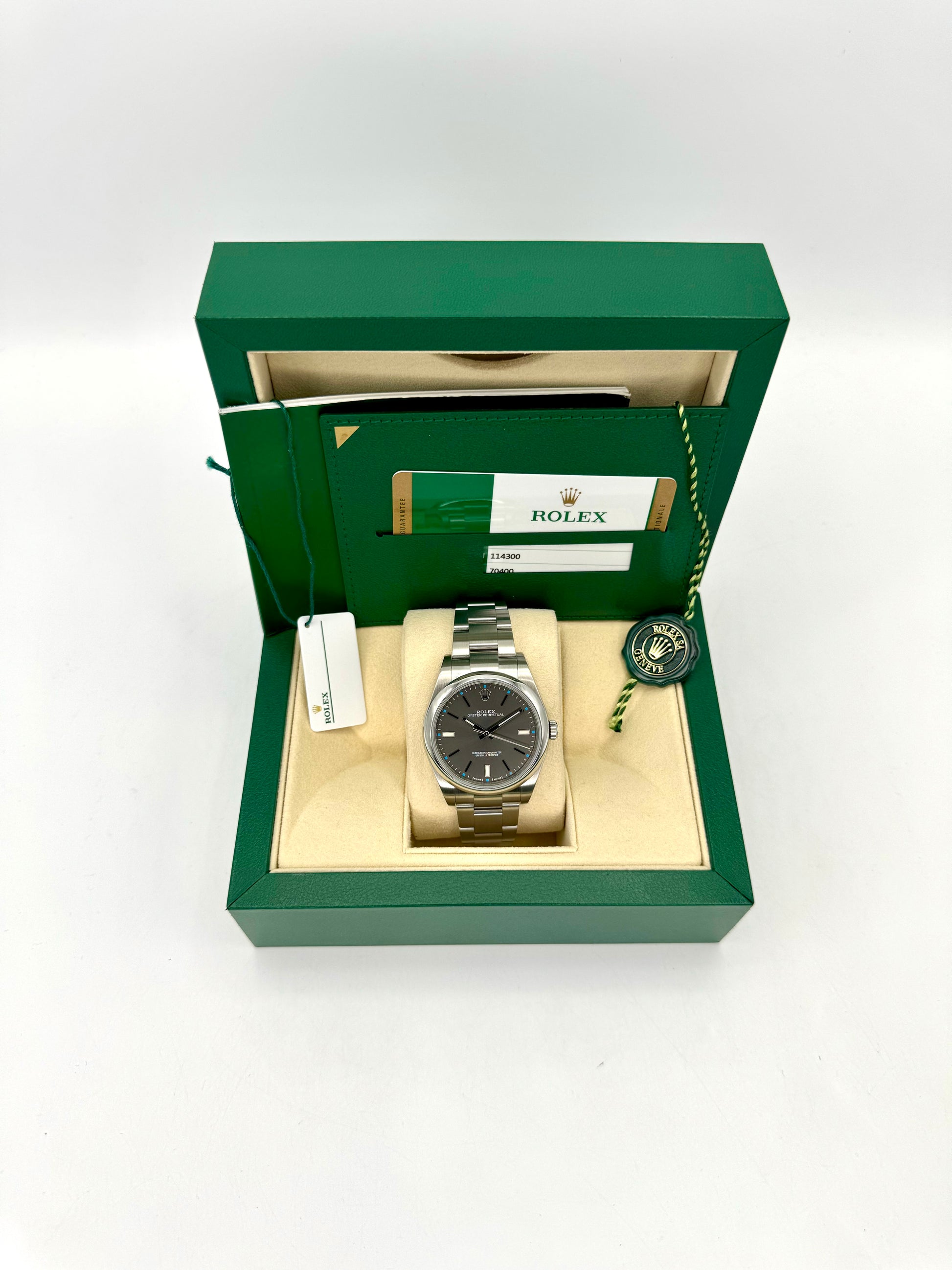 2017 Rolex Oyster Perpetual 39mm 114300 Rhodium Dial - MyWatchLLC