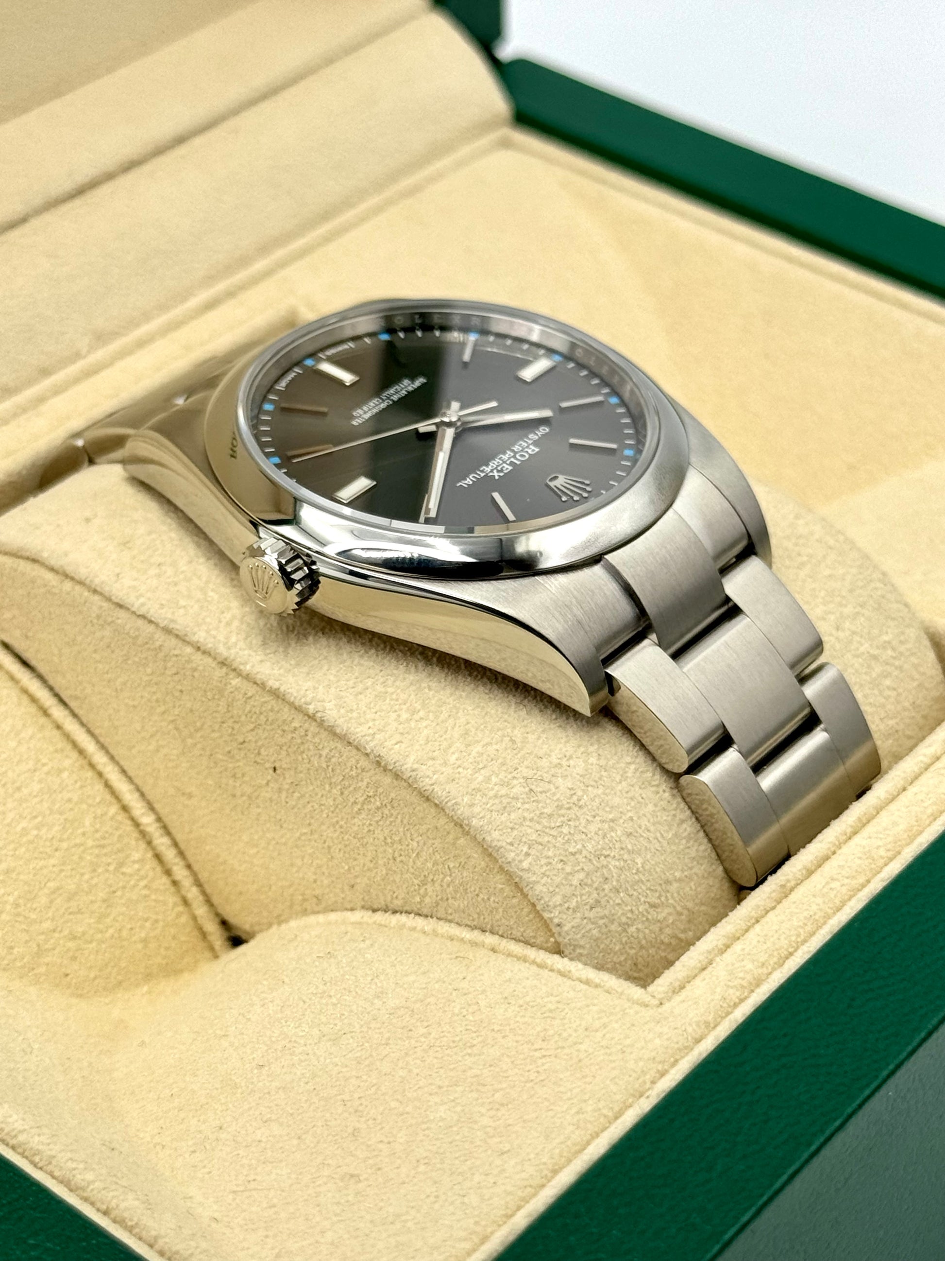 2017 Rolex Oyster Perpetual 39mm 114300 Rhodium Dial - MyWatchLLC