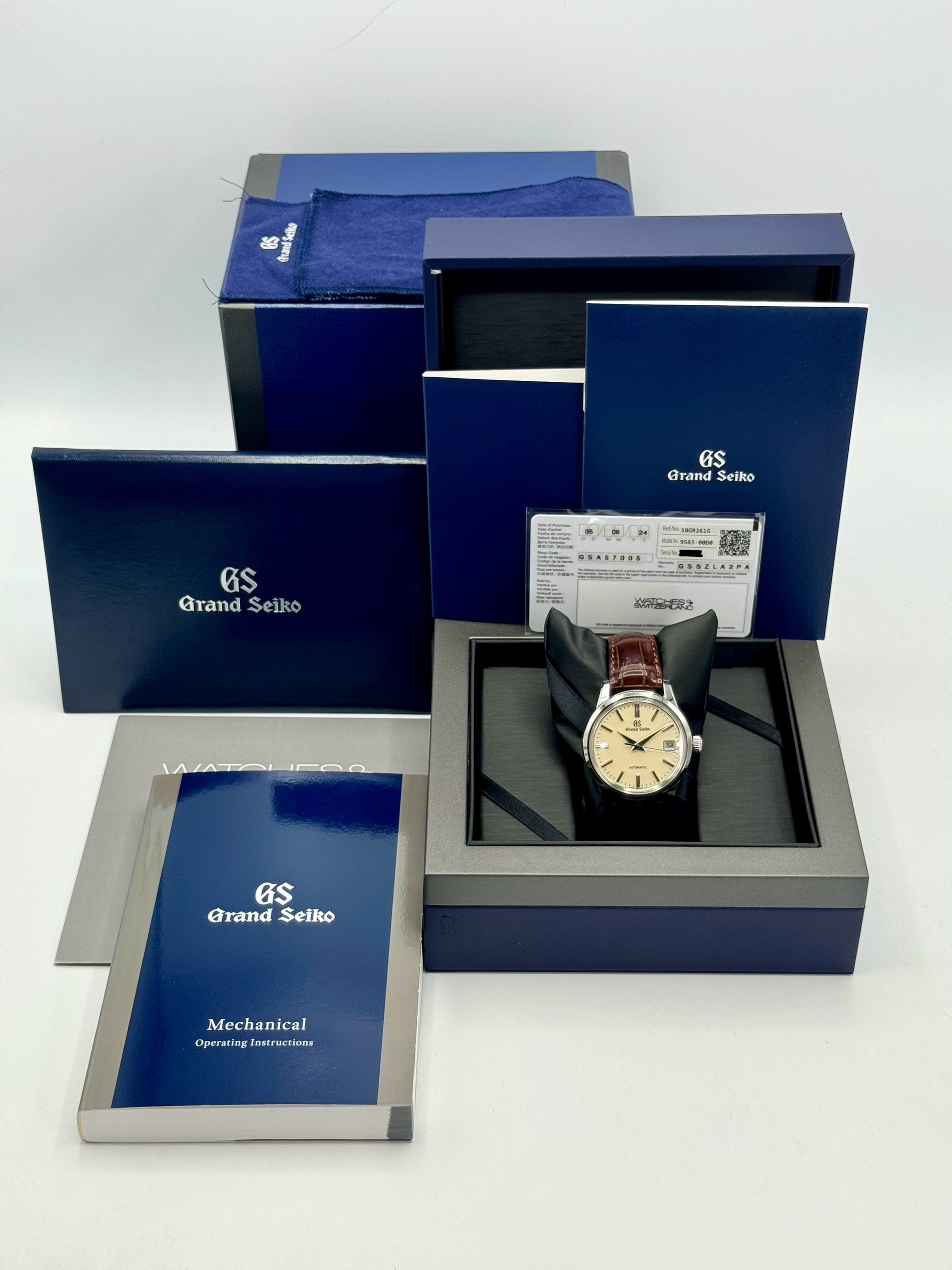 2024 Grand Seiko 39.5mm SBGR261G Elegance Collection Ivory Dial - MyWatchLLC