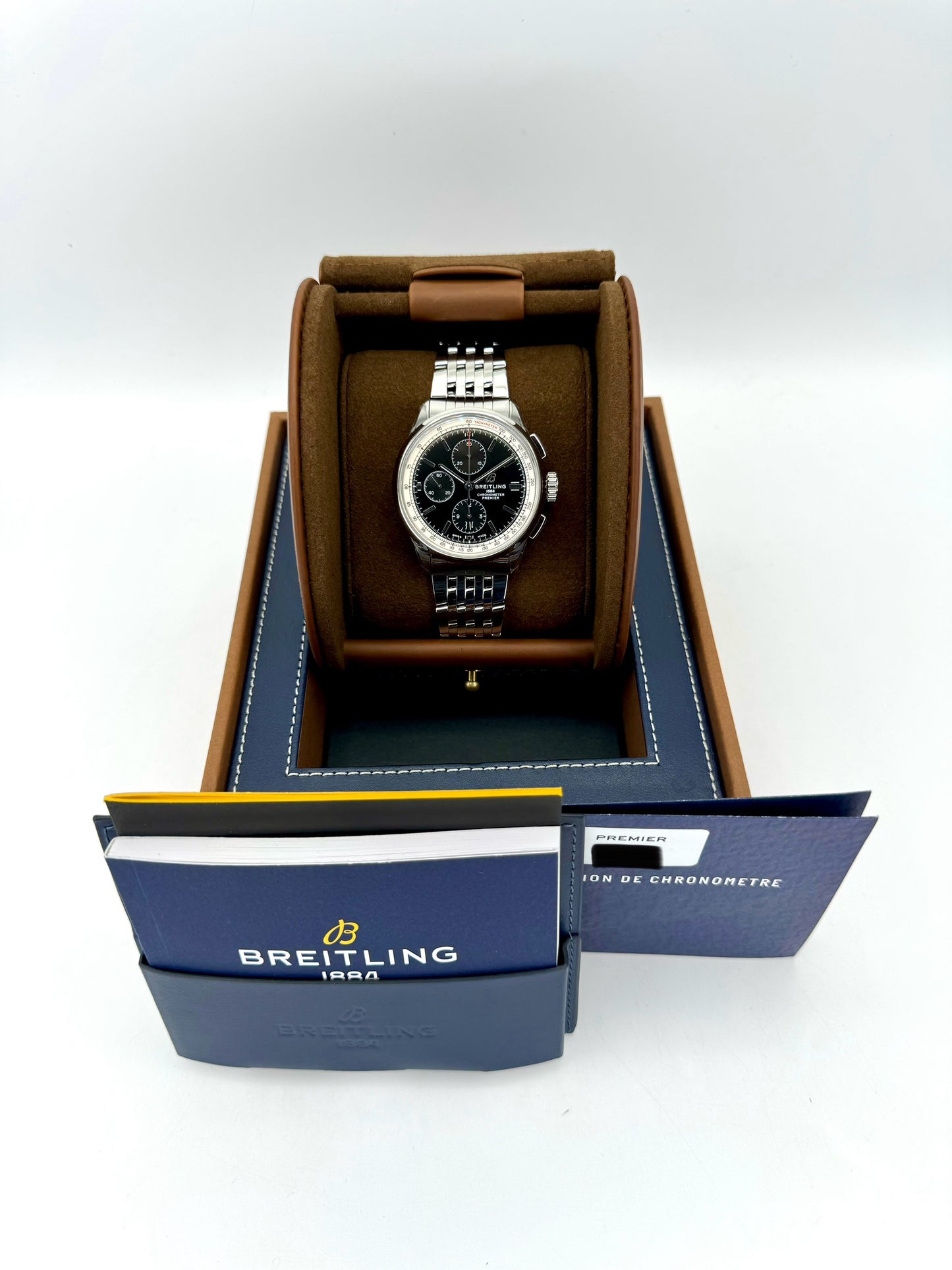 2023 Breitling Premier Chronograph 42mm A13315351B1A1 Steel Black Dial - MyWatchLLC