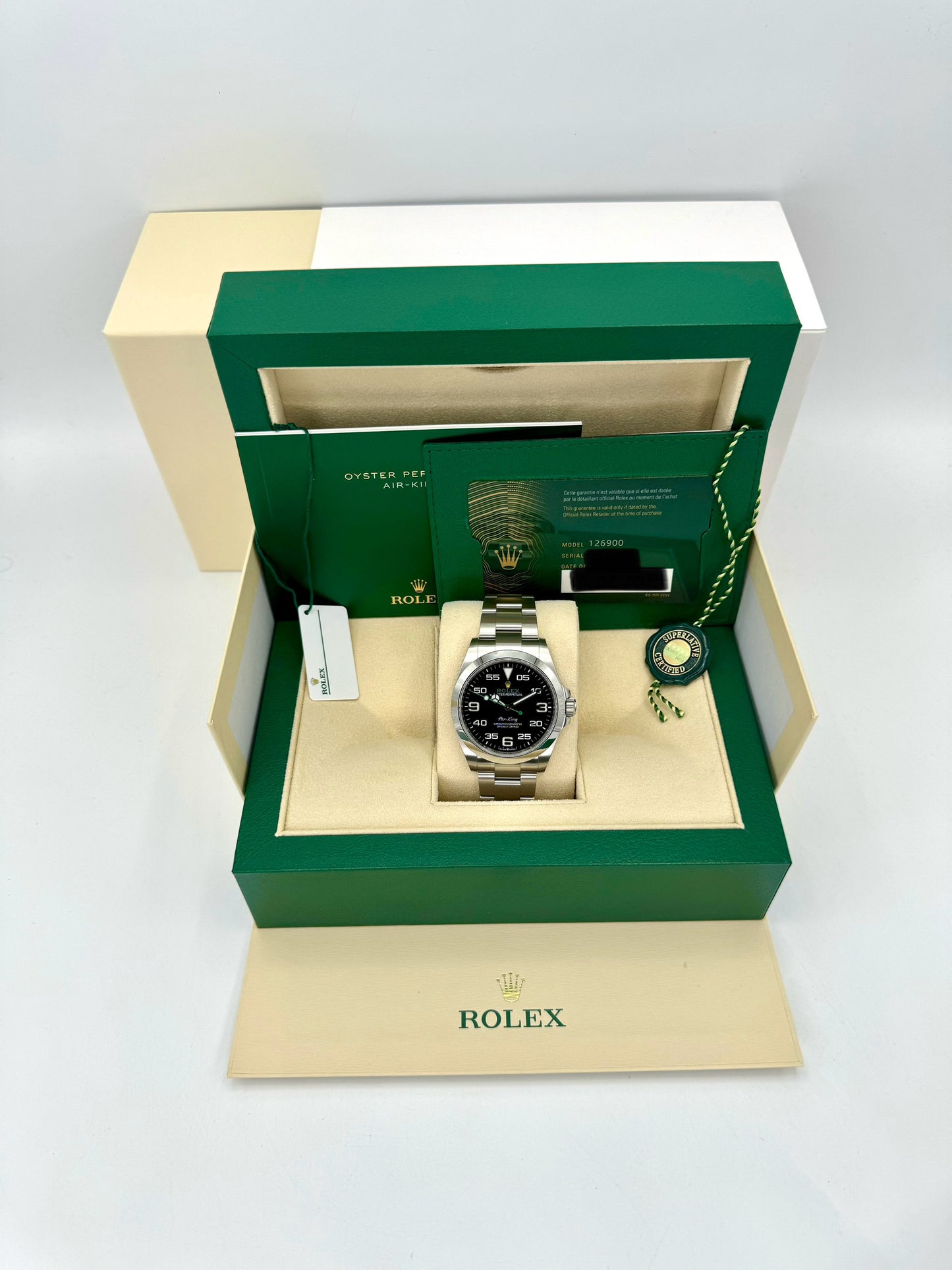 NEW 2024 Air King 40mm 126900 Stainless Steel Black Dial - MyWatchLLC