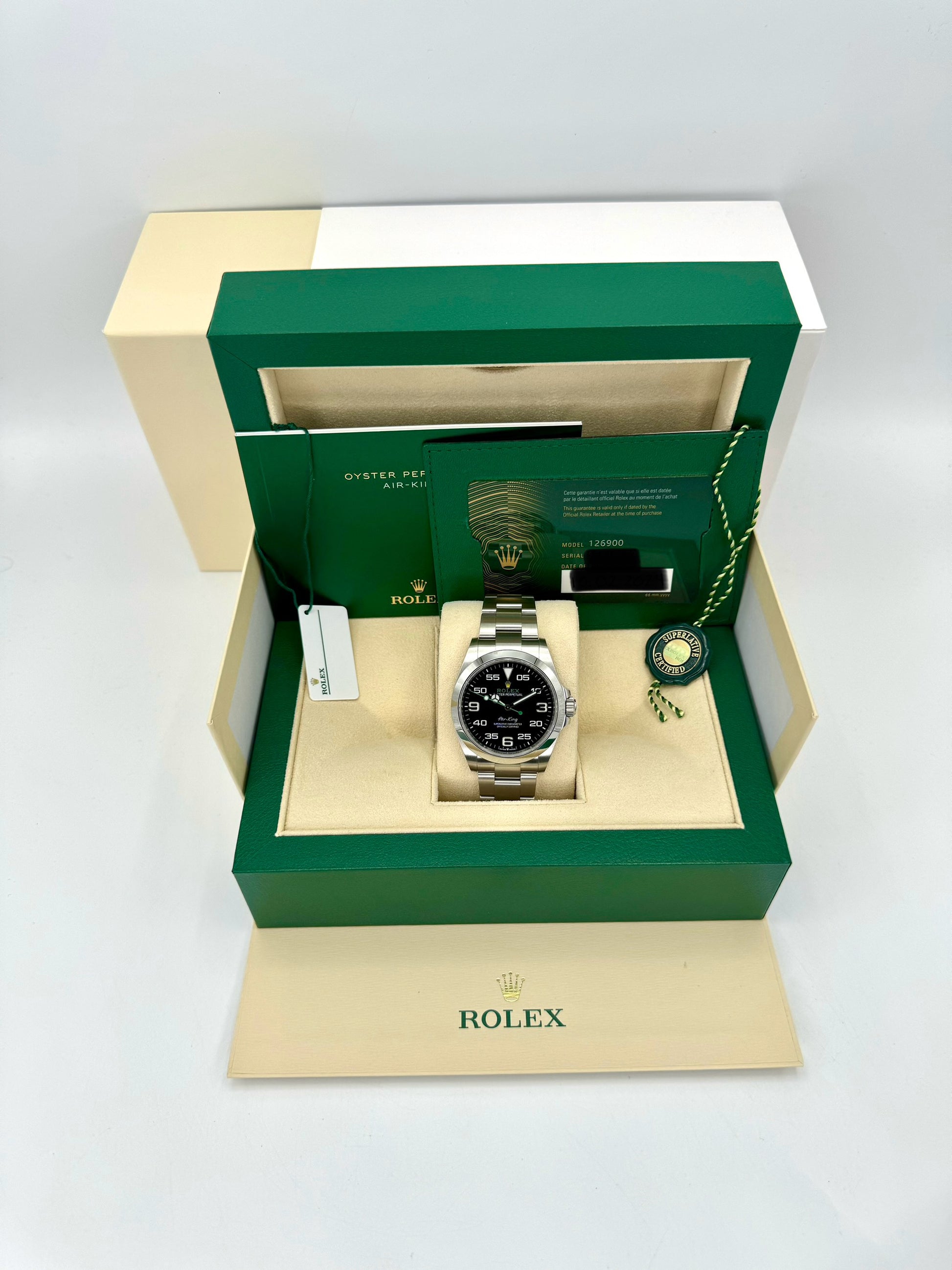 NEW 2024 Air King 40mm 126900 Stainless Steel Black Dial - MyWatchLLC