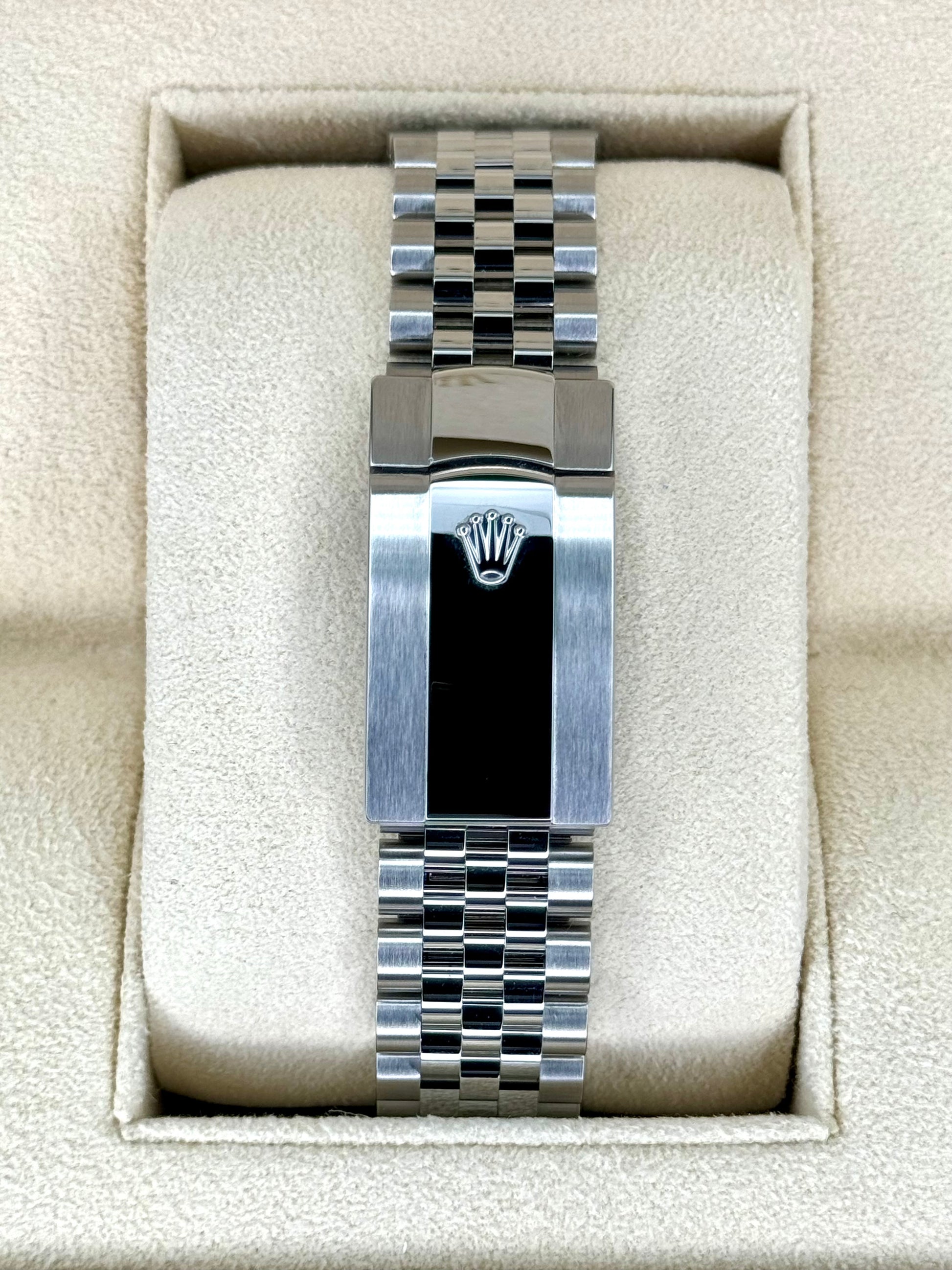 NEW 2024 Rolex Datejust 41mm 126300 Jubilee Green Motif Dial - MyWatchLLC