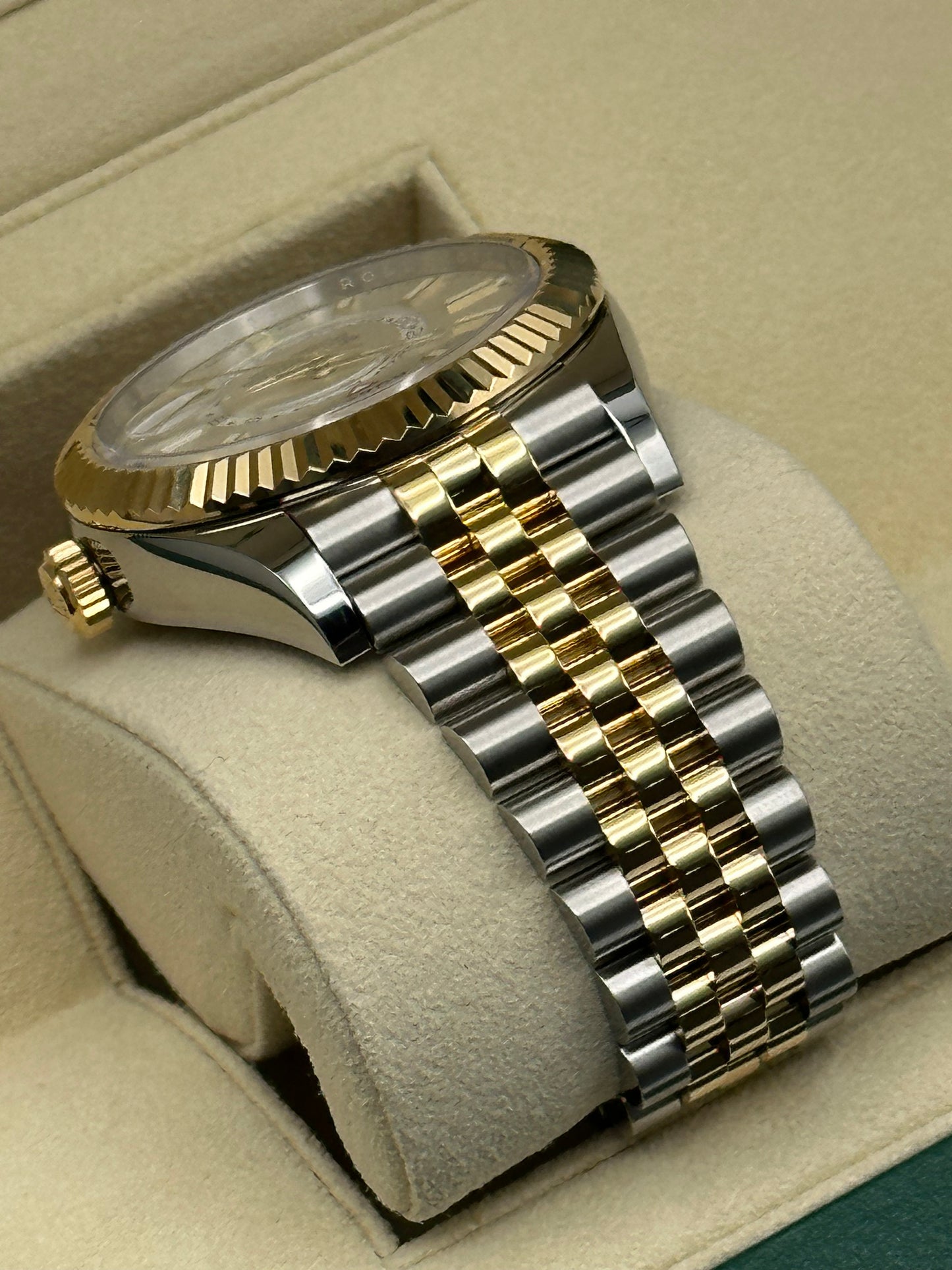 2023 Rolex Sky-Dweller 326933 Two-Tone Jubilee White Stick Dial - MyWatchLLC