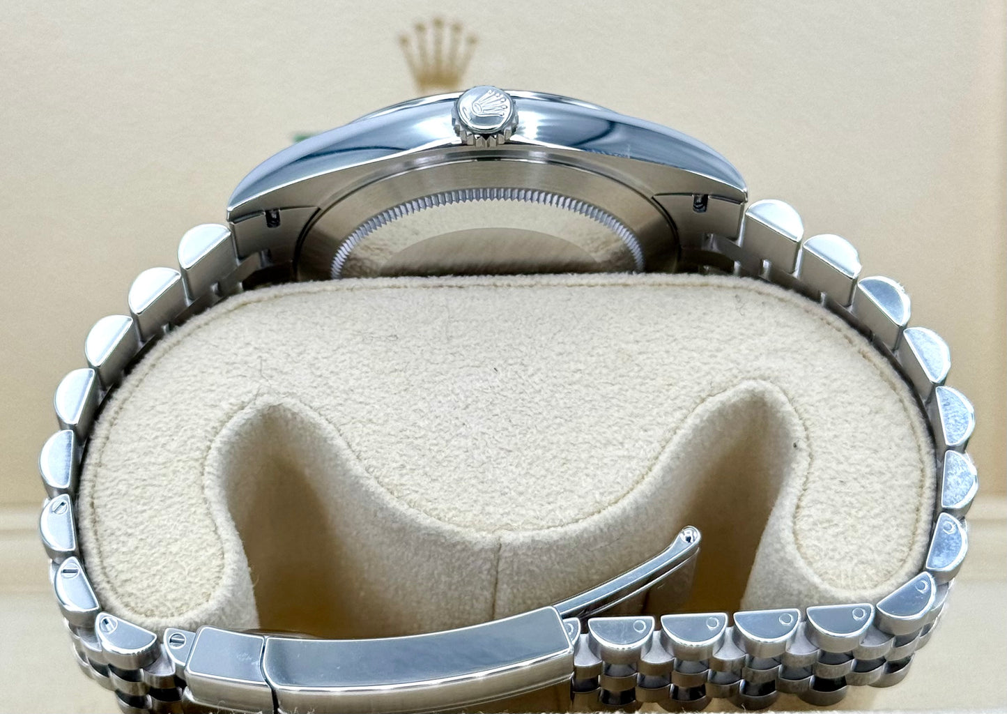 NEW 2024 Rolex Datejust 41mm 126300 Jubilee Green Motif Dial - MyWatchLLC