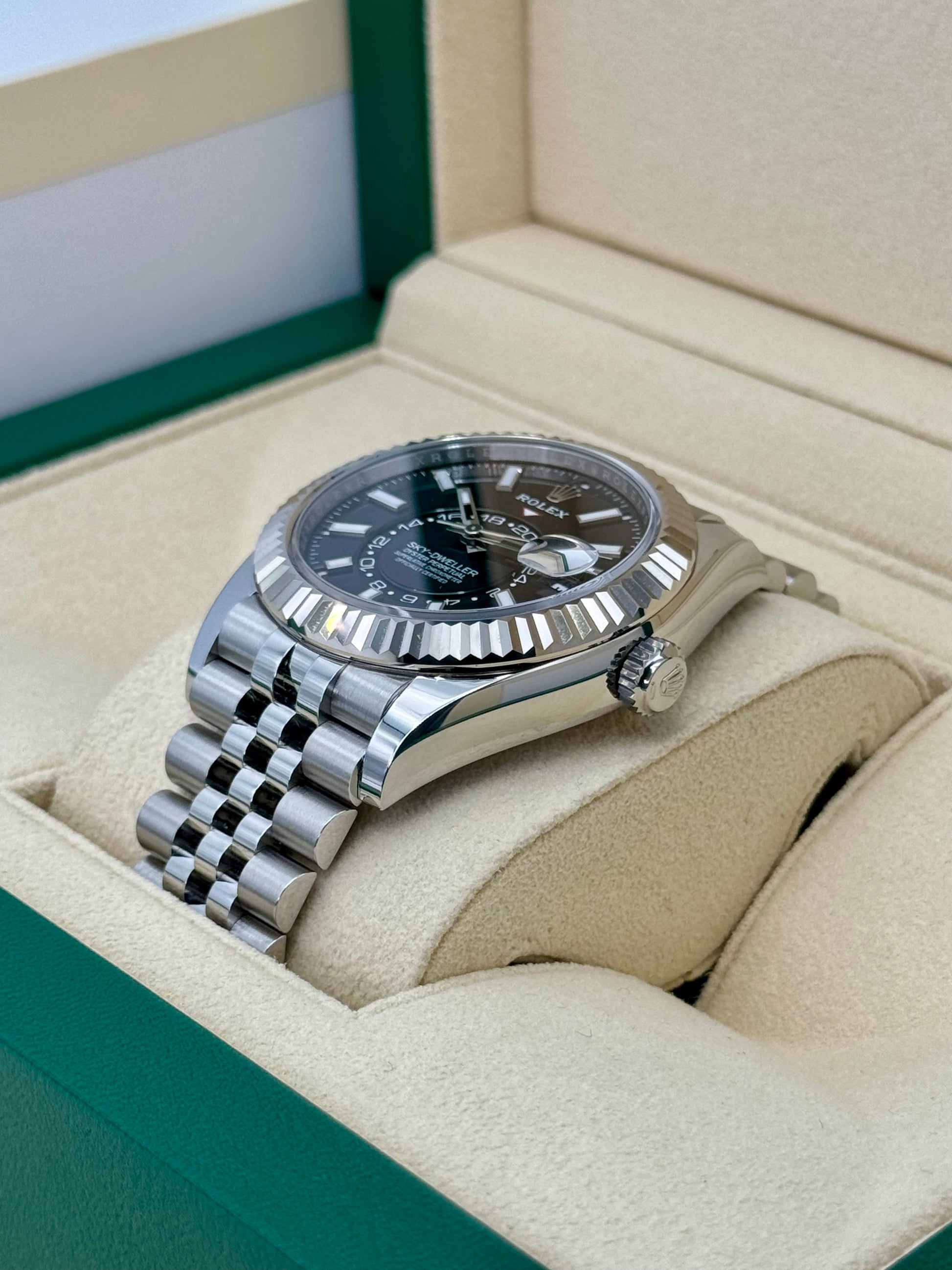 NEW 2023 Rolex Sky-Dweller 42mm 336934 Stainless Steel Jubilee Black Dial - MyWatchLLC