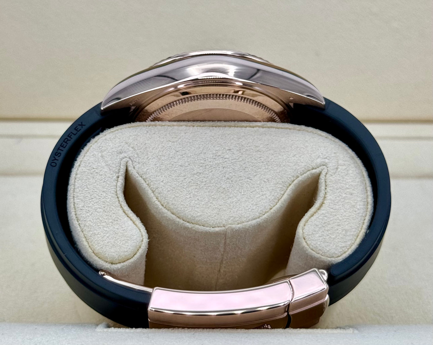 2021 Rolex Sky-Dweller 42mm 326235 Rose Gold Oysterflex Rhodium Dial - MyWatchLLC