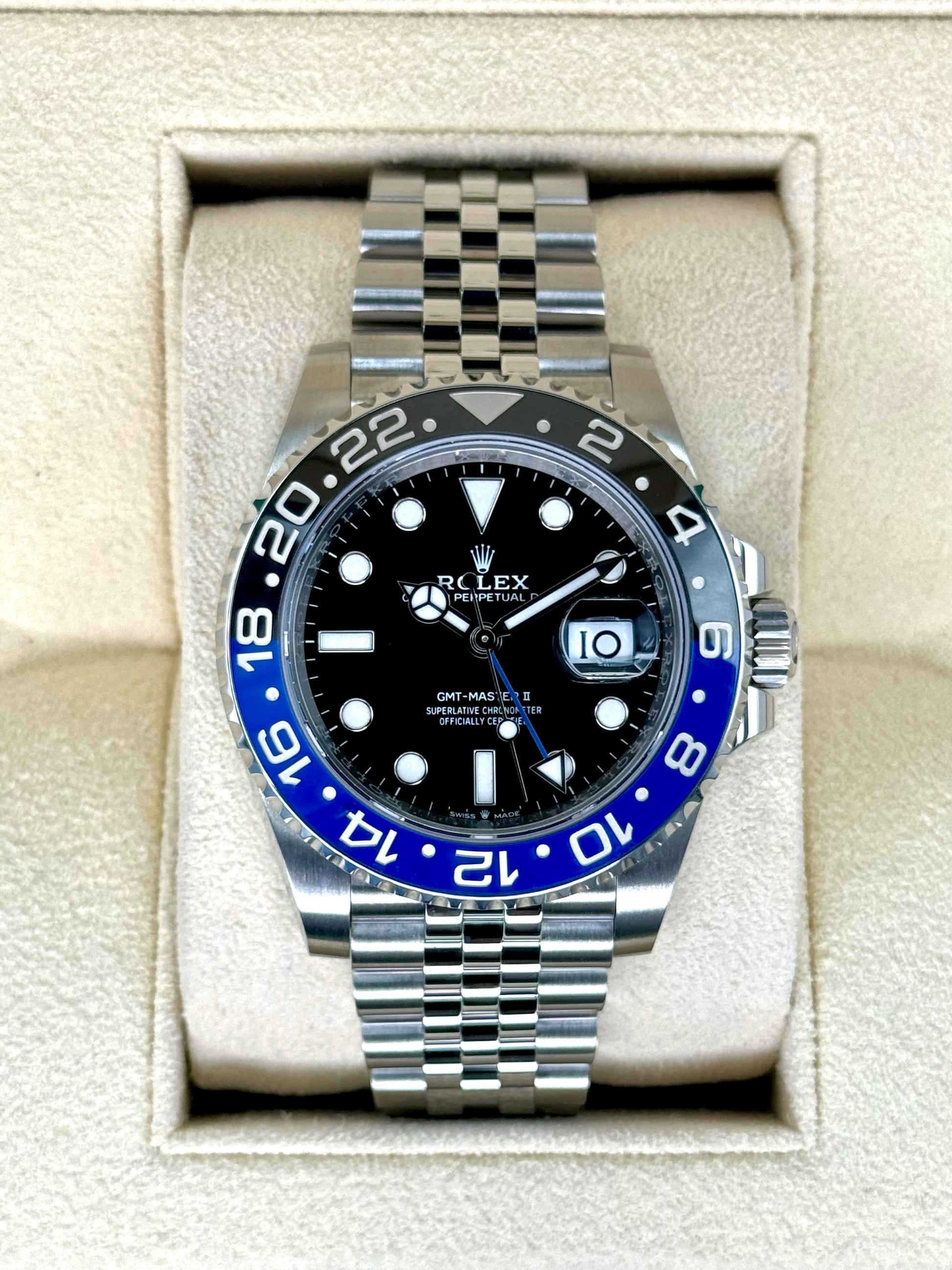 2024 Rolex GMT-Master II "Batgirl" 40mm 126710BLNR Jubilee - MyWatchLLC